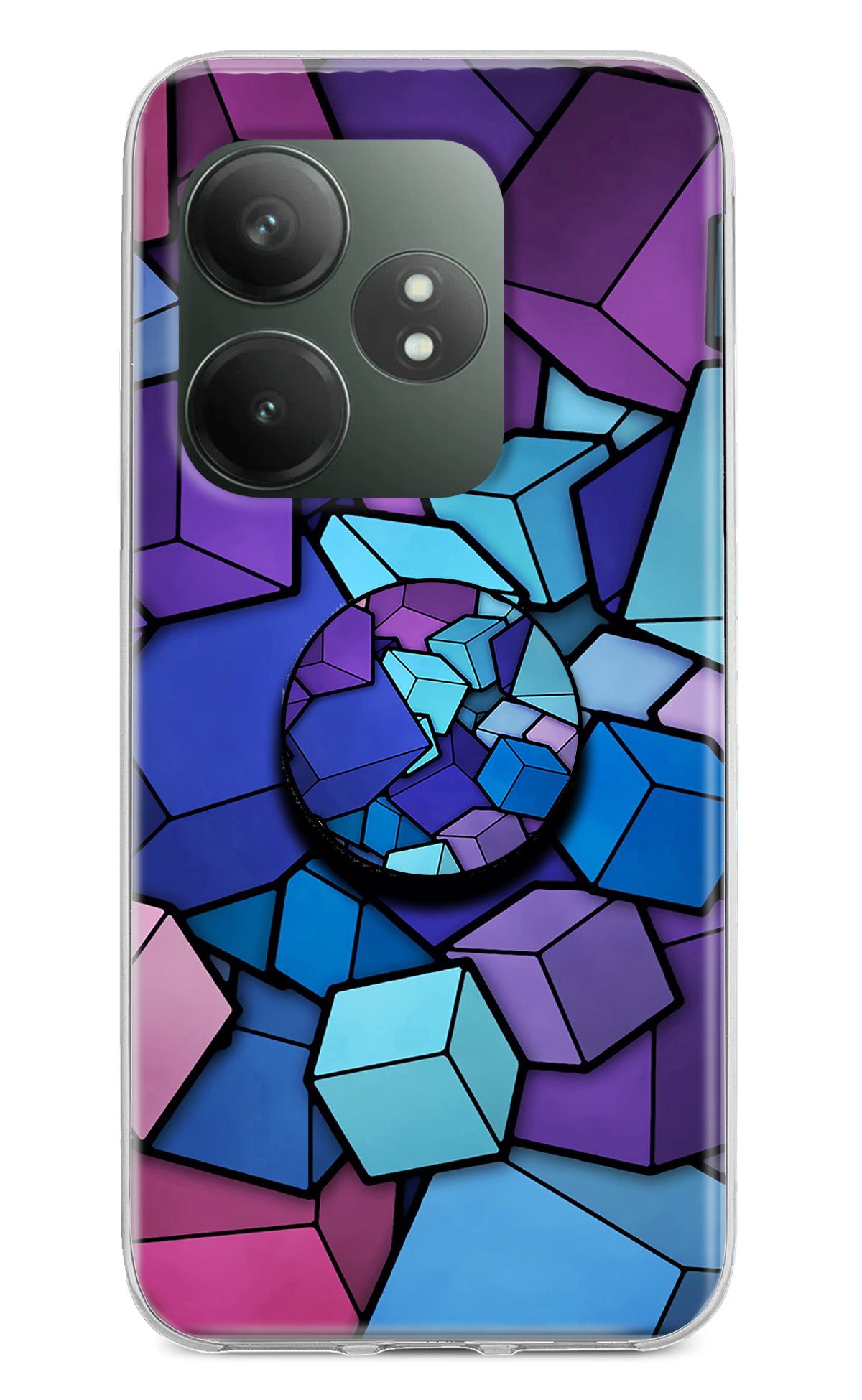 Cubic Abstract Realme GT 6T 5G Pop Case