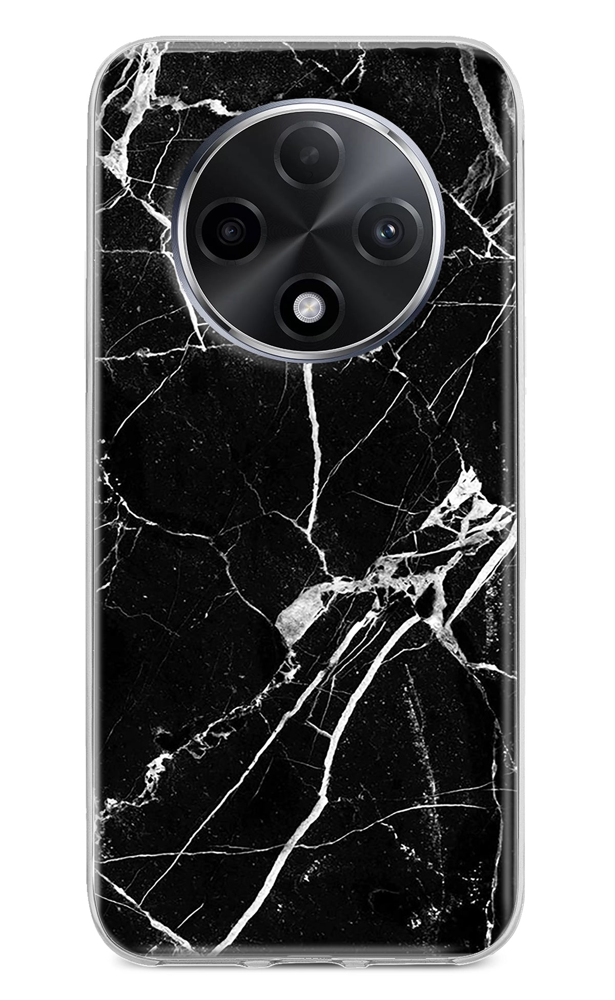 Black Marble Pattern Oppo F27 Pro Plus Back Cover