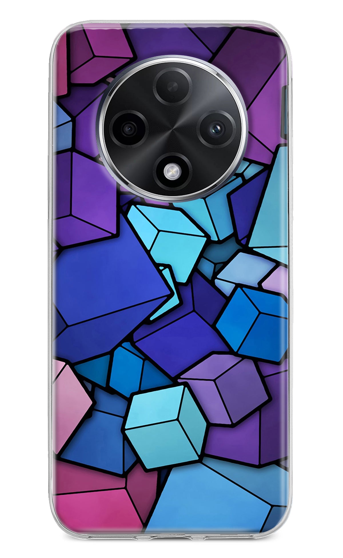 Cubic Abstract Oppo F27 Pro Plus Back Cover