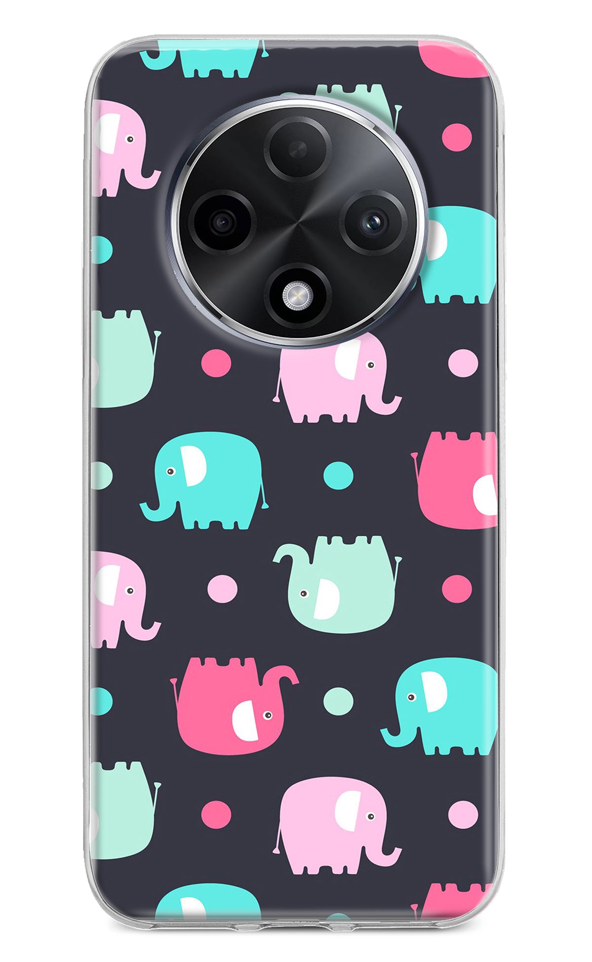 Elephants Oppo F27 Pro Plus Back Cover