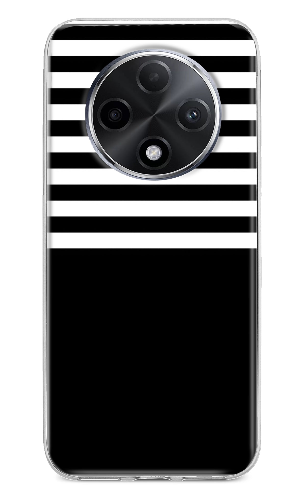 Black and White Print Oppo F27 Pro Plus Back Cover