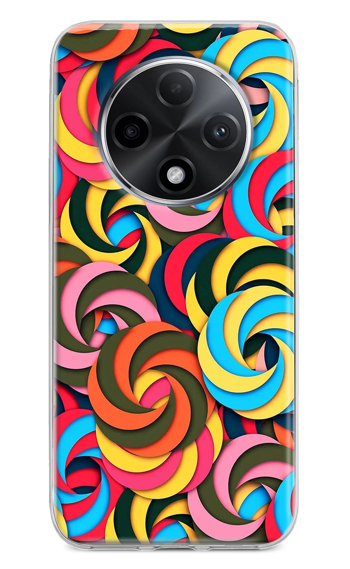 Spiral Pattern Oppo F27 Pro Plus Back Cover