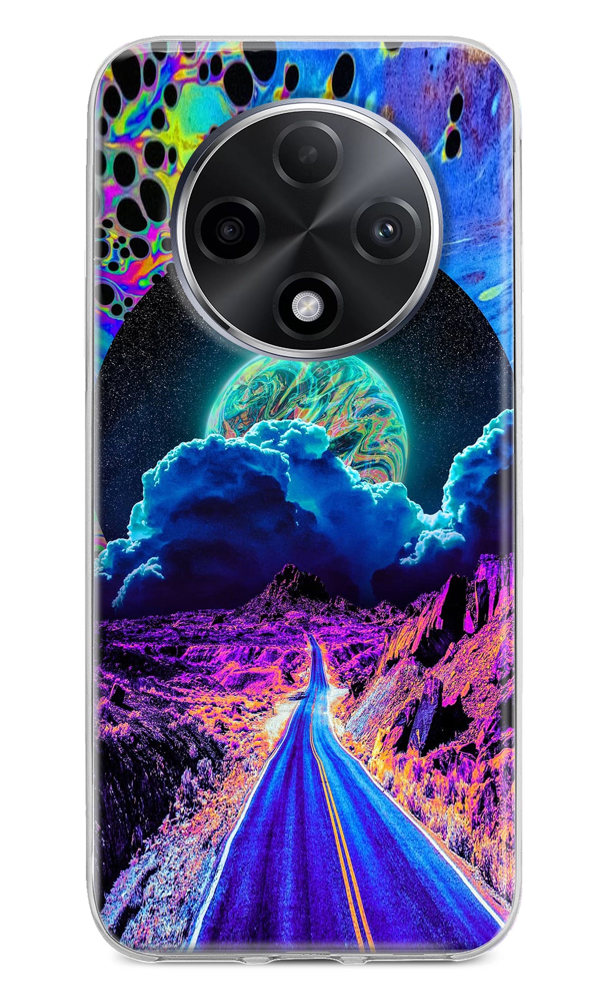 Psychedelic Painting Oppo F27 Pro Plus Back Cover