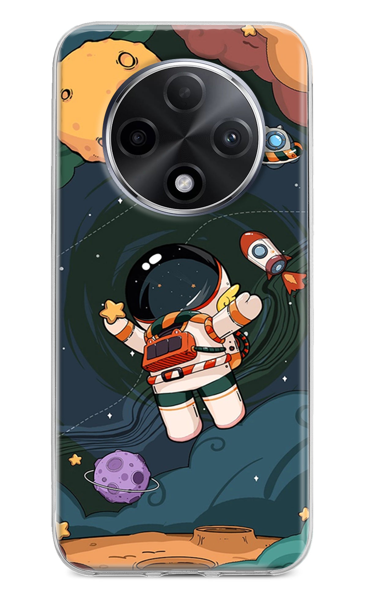 Cartoon Astronaut Oppo F27 Pro Plus Back Cover