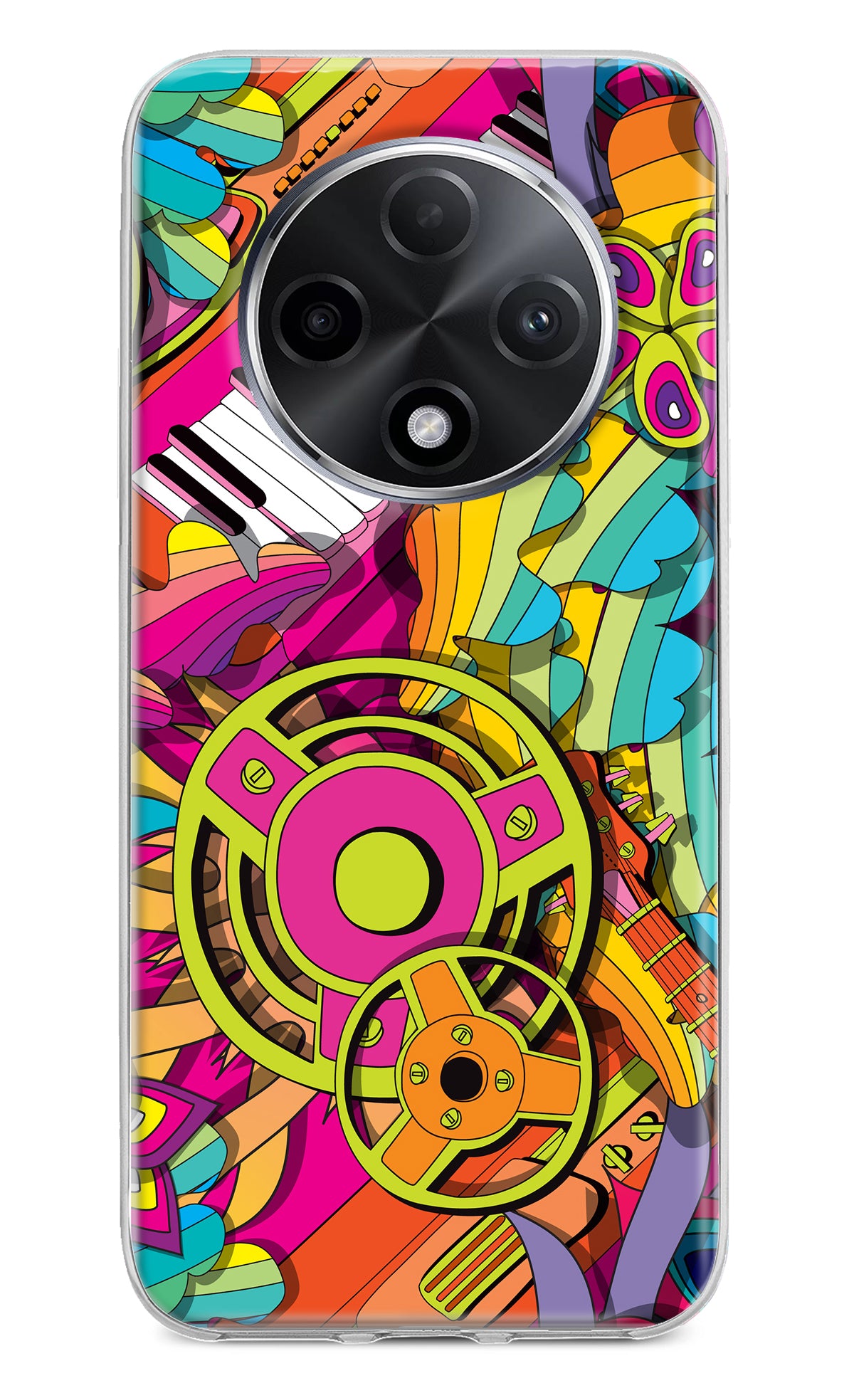 Music Doodle Oppo F27 Pro Plus Back Cover