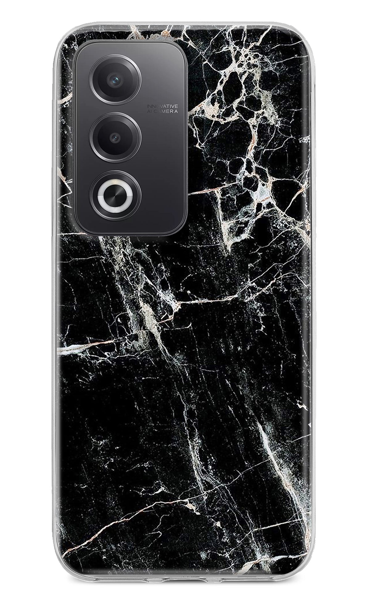 Black Marble Texture Oppo A3 Pro 5G Back Cover