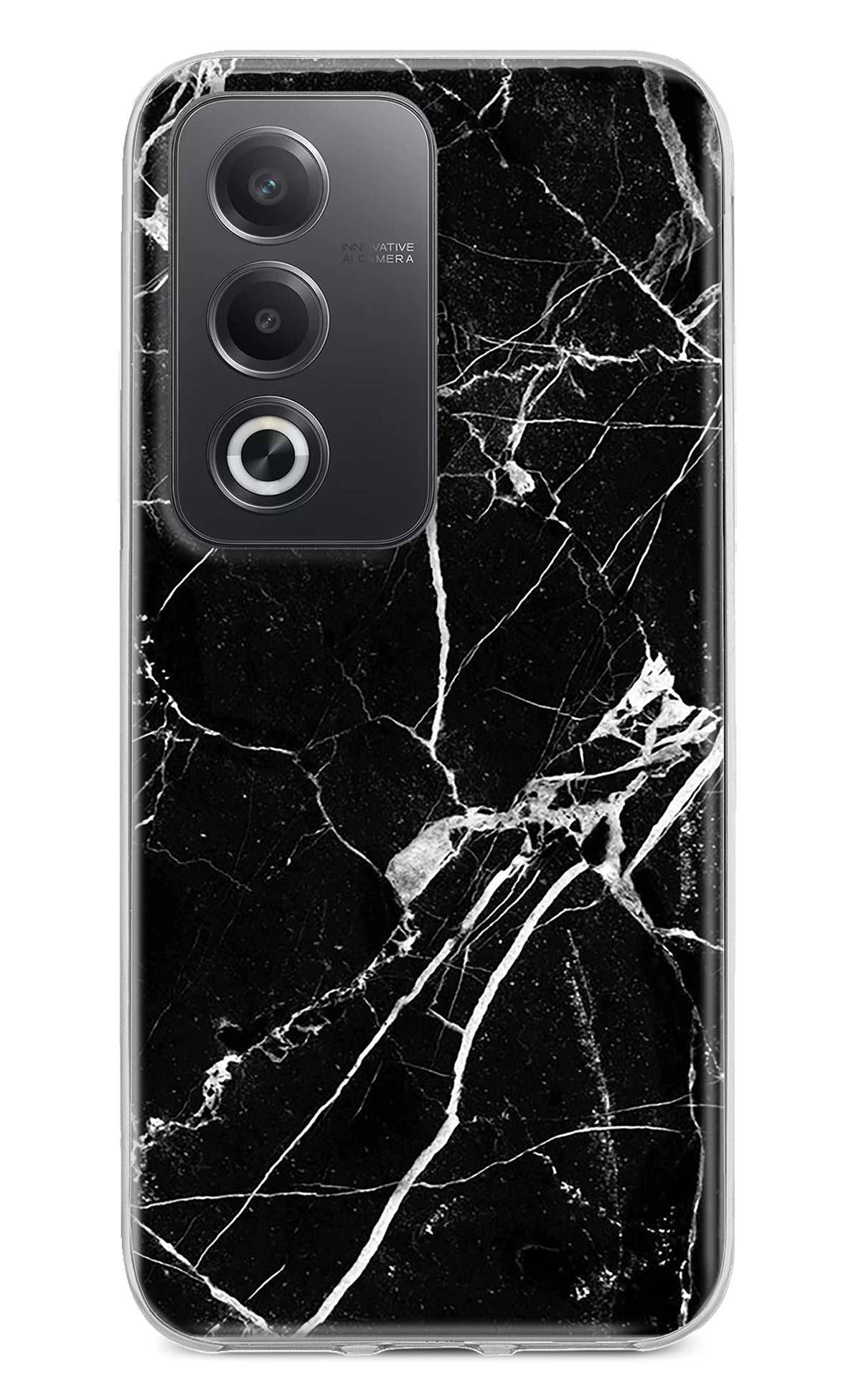 Black Marble Pattern Oppo A3 Pro 5G Back Cover