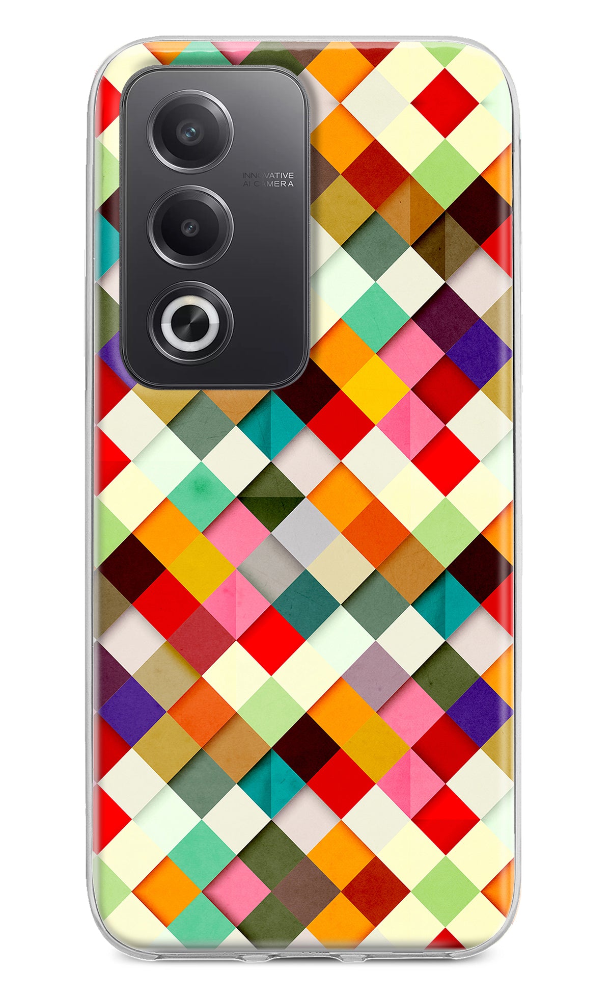 Geometric Abstract Colorful Oppo A3 Pro 5G Back Cover