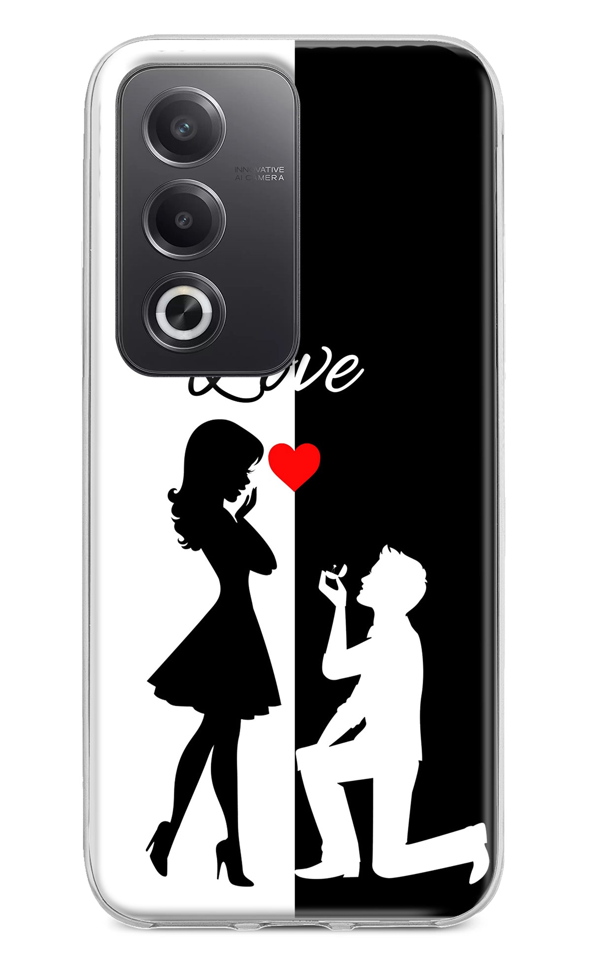 Love Propose Black And White Oppo A3 Pro 5G Back Cover