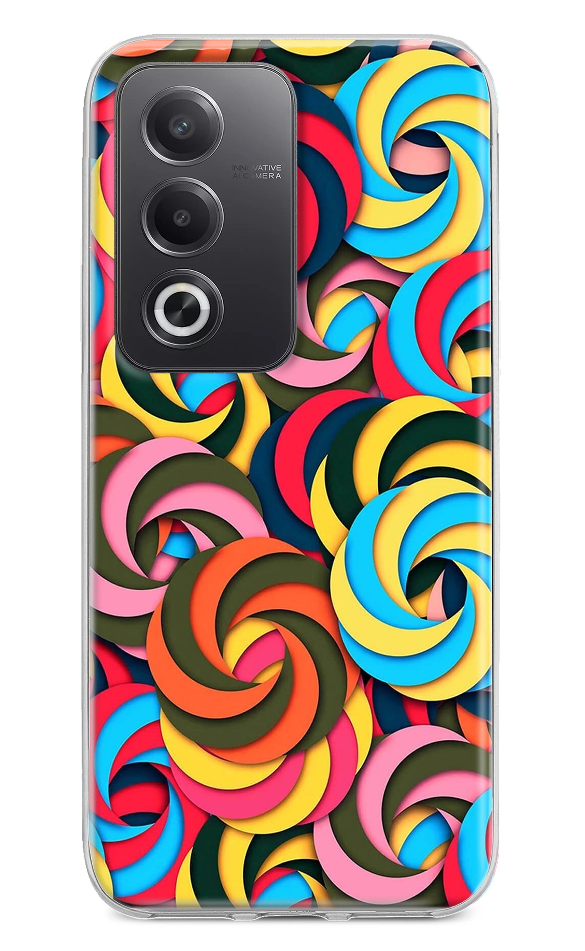 Spiral Pattern Oppo A3 Pro 5G Back Cover