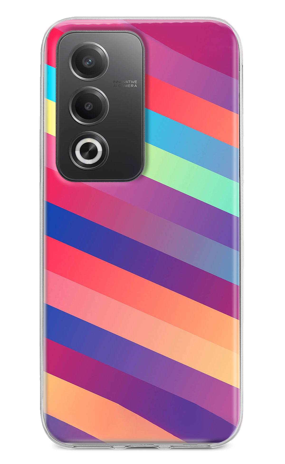 Stripes color Oppo A3 Pro 5G Back Cover