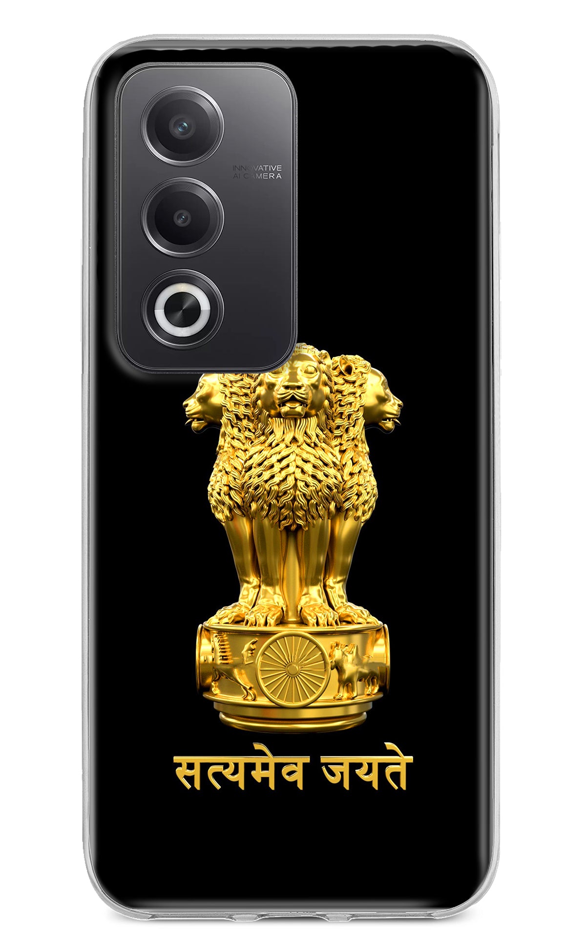 Satyamev Jayate Golden Oppo A3 Pro 5G Back Cover