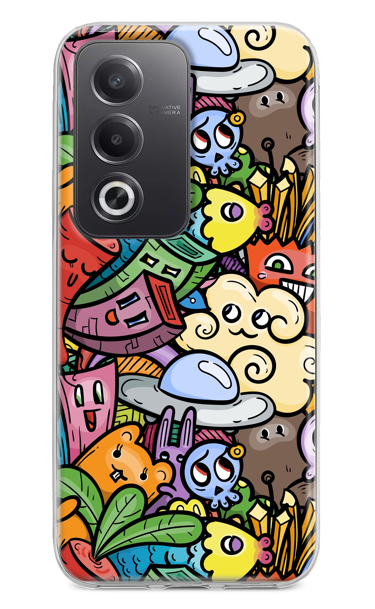 Veggie Doodle Oppo A3 Pro 5G Back Cover