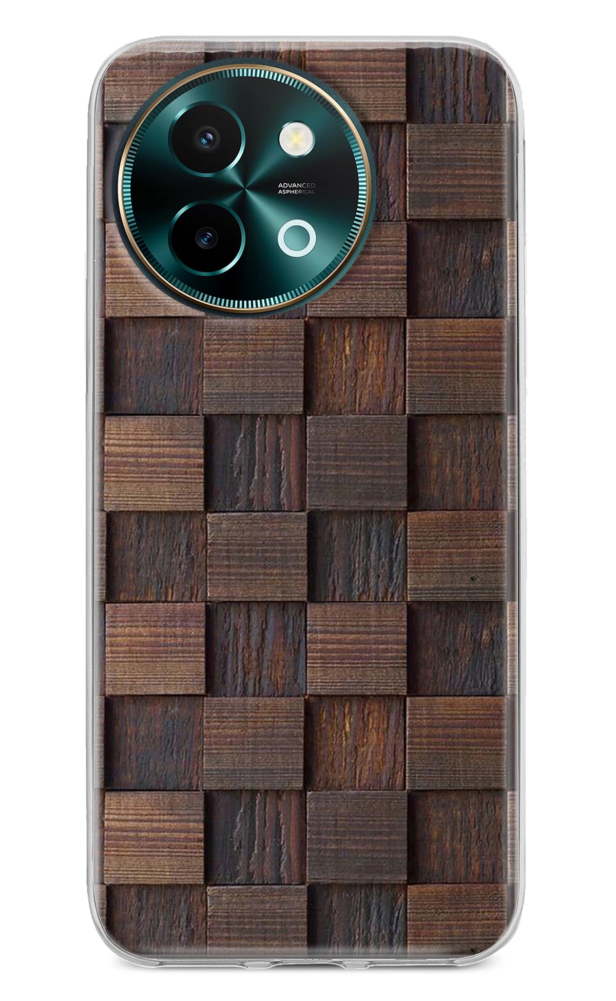 Wooden Cube Design Vivo Y58 5G Back Cover