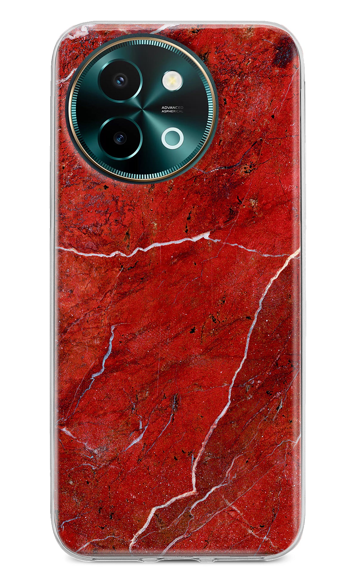 Red Marble Design Vivo Y58 5G Back Cover