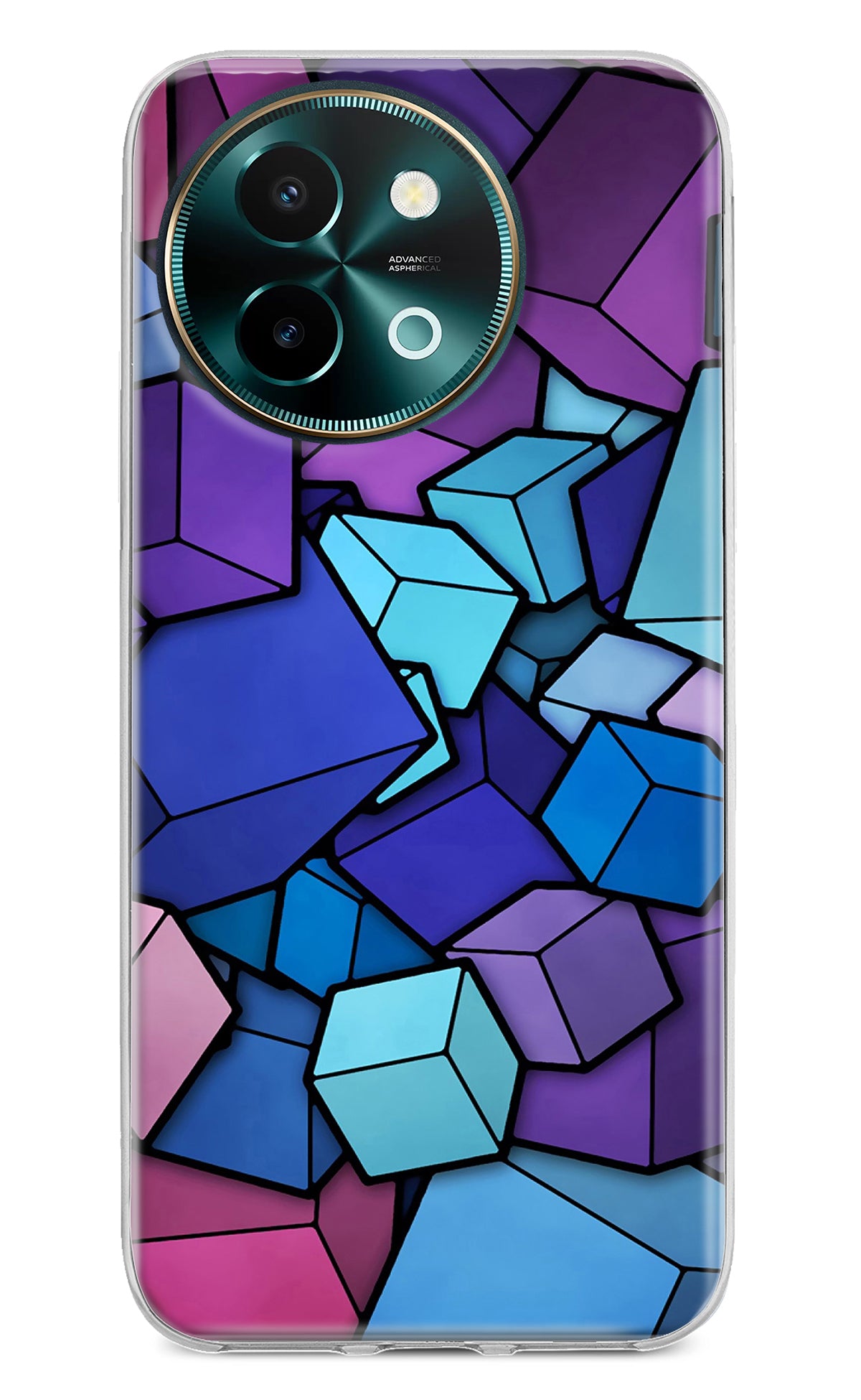 Cubic Abstract Vivo Y58 5G Back Cover