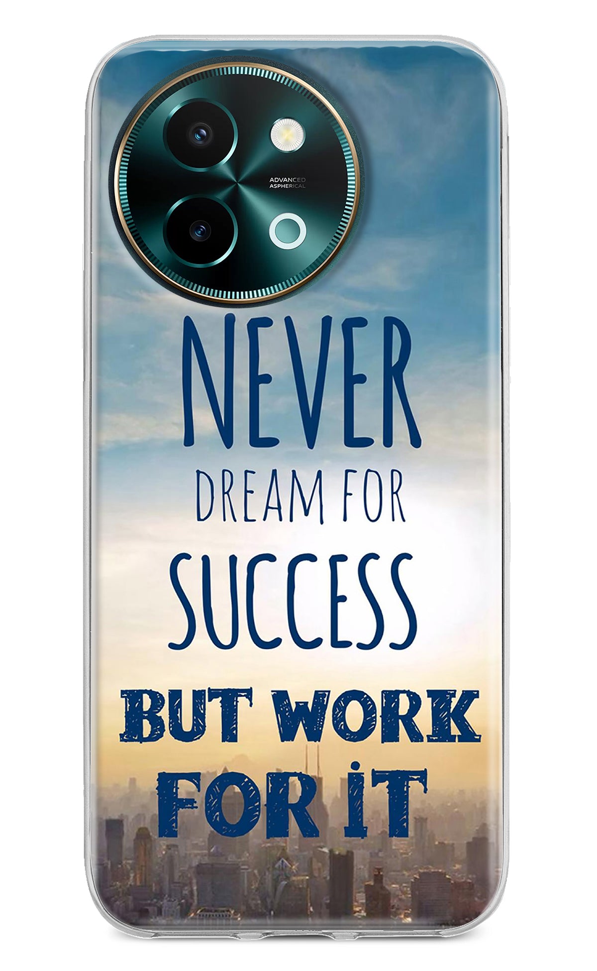 Never Dream For Success But Work For It Vivo Y58 5G Back Cover
