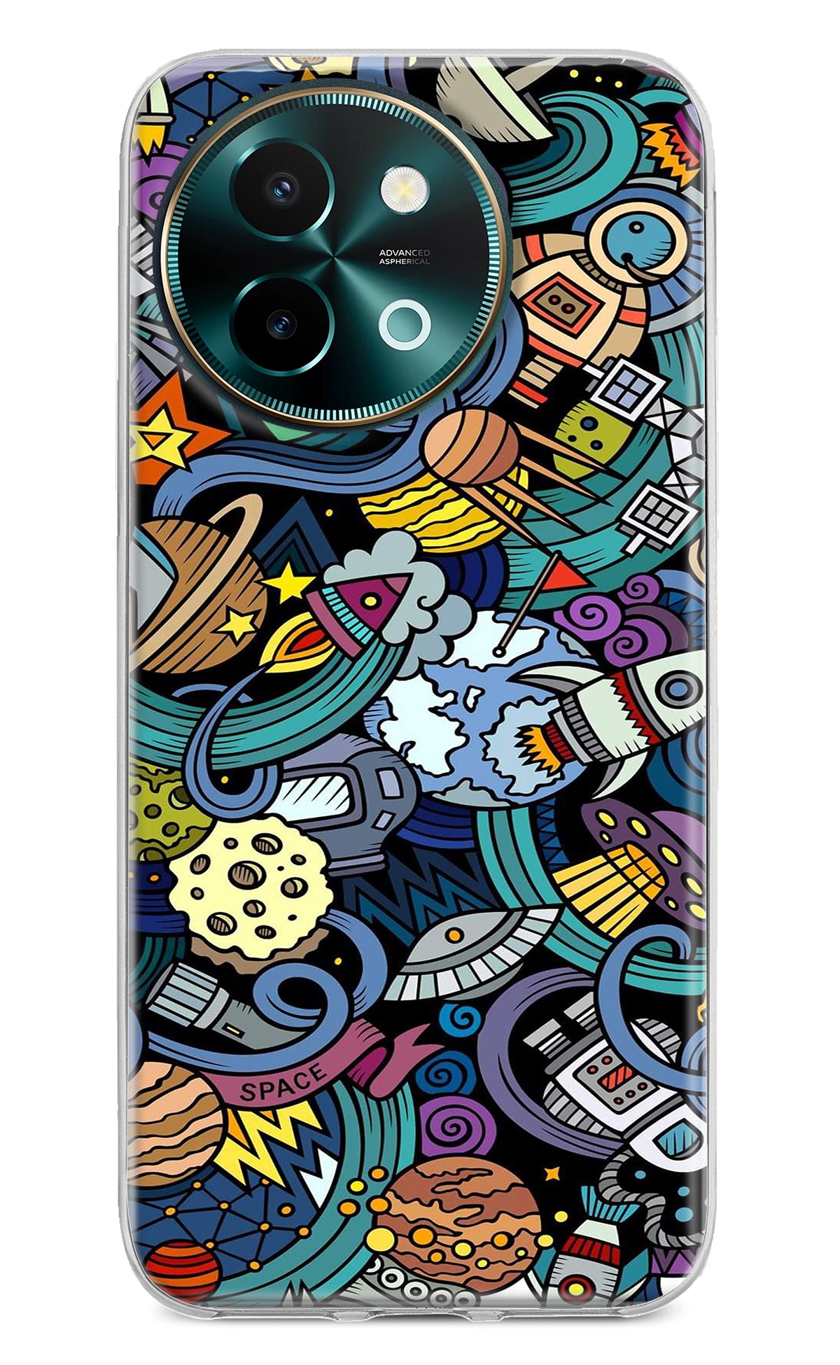 Space Abstract Vivo Y58 5G Back Cover