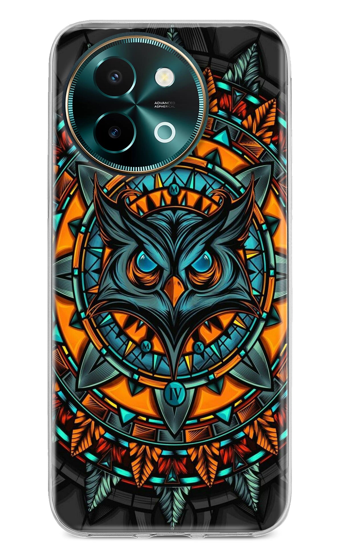 Angry Owl Art Vivo Y58 5G Back Cover