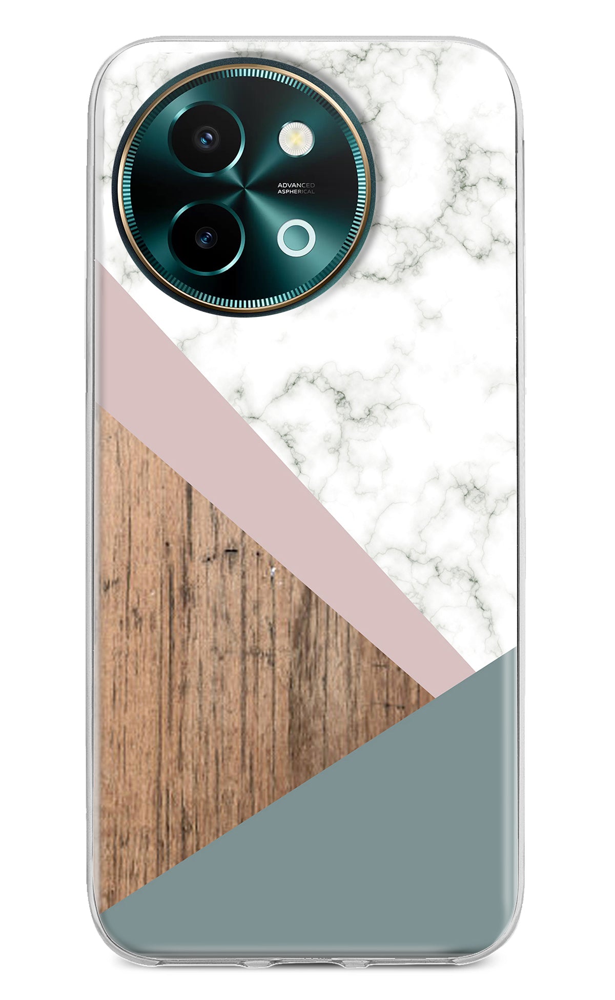 Marble wood Abstract Vivo Y58 5G Back Cover