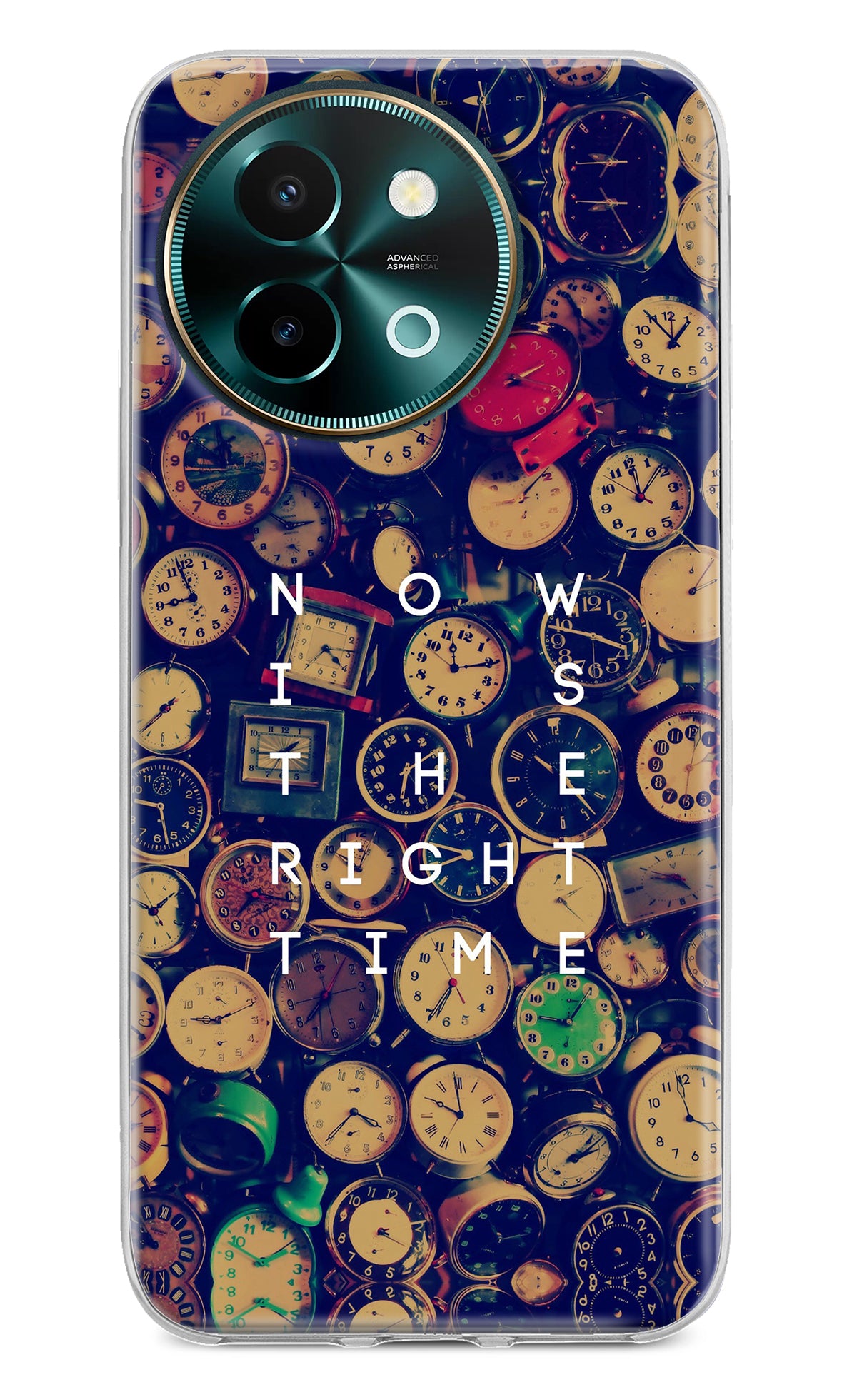 Now is the Right Time Quote Vivo Y58 5G Back Cover