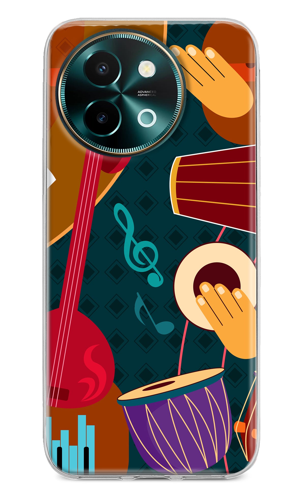 Music Instrument Vivo Y58 5G Back Cover