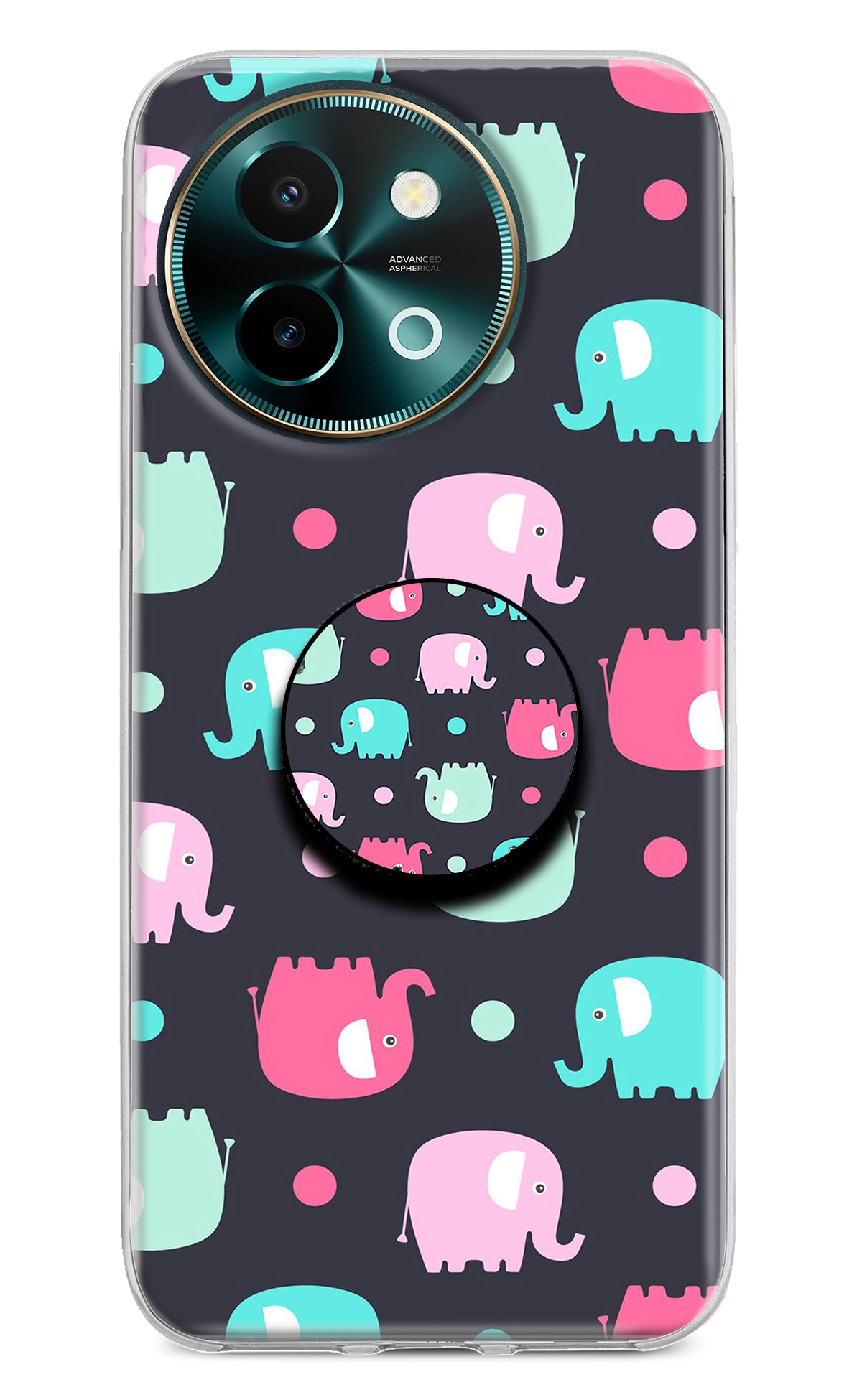 Baby Elephants Vivo Y58 5G Pop Case