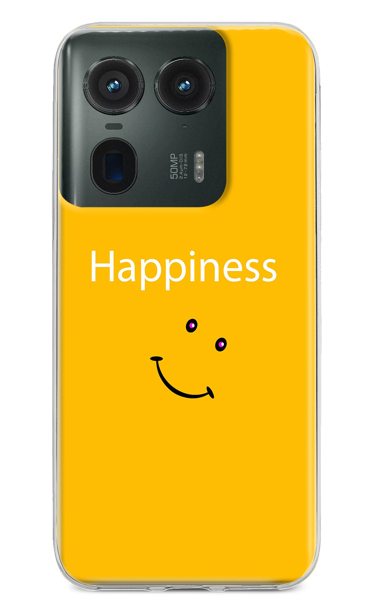 Happiness With Smiley Moto Edge 50 Ultra 5G Back Cover