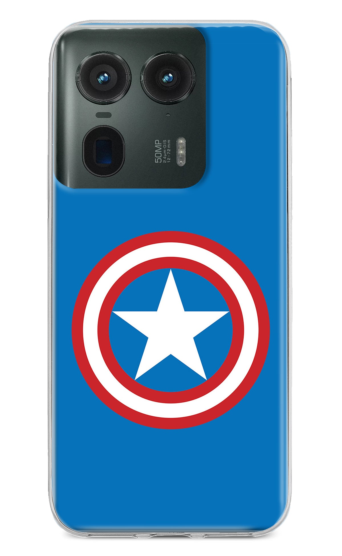 Captain America Logo Moto Edge 50 Ultra 5G Back Cover