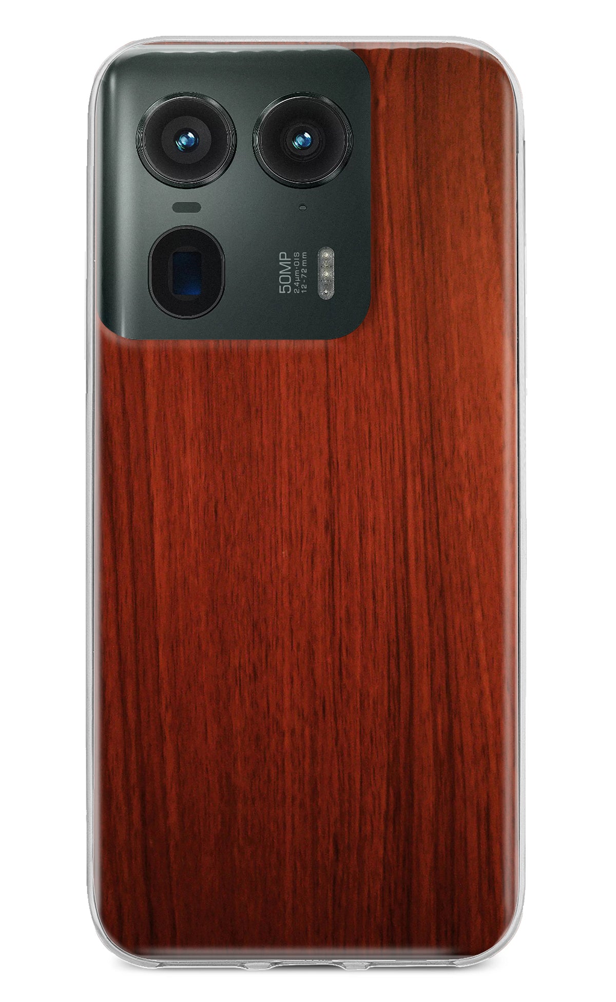 Wooden Plain Pattern Moto Edge 50 Ultra 5G Back Cover