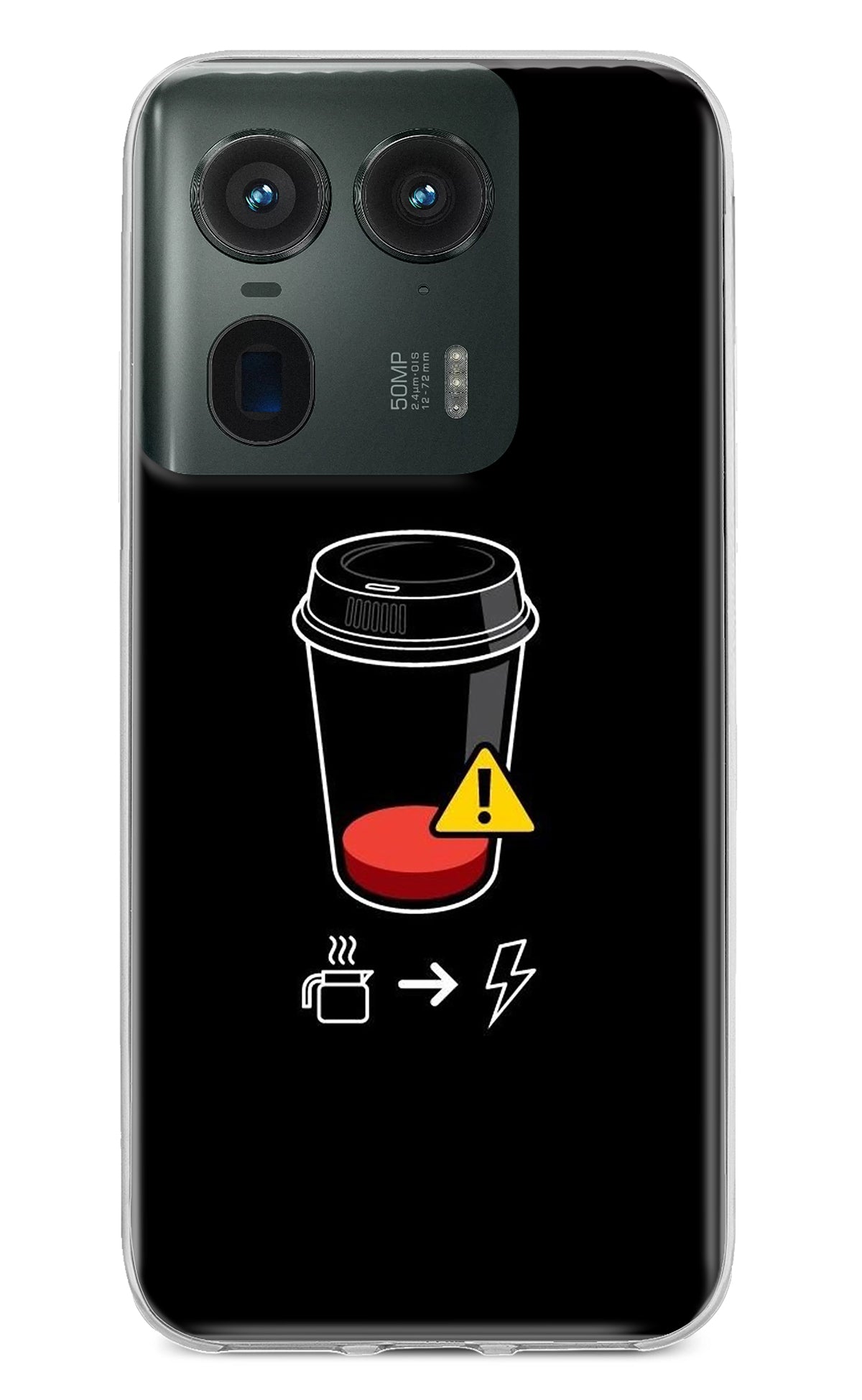 Coffee Moto Edge 50 Ultra 5G Back Cover