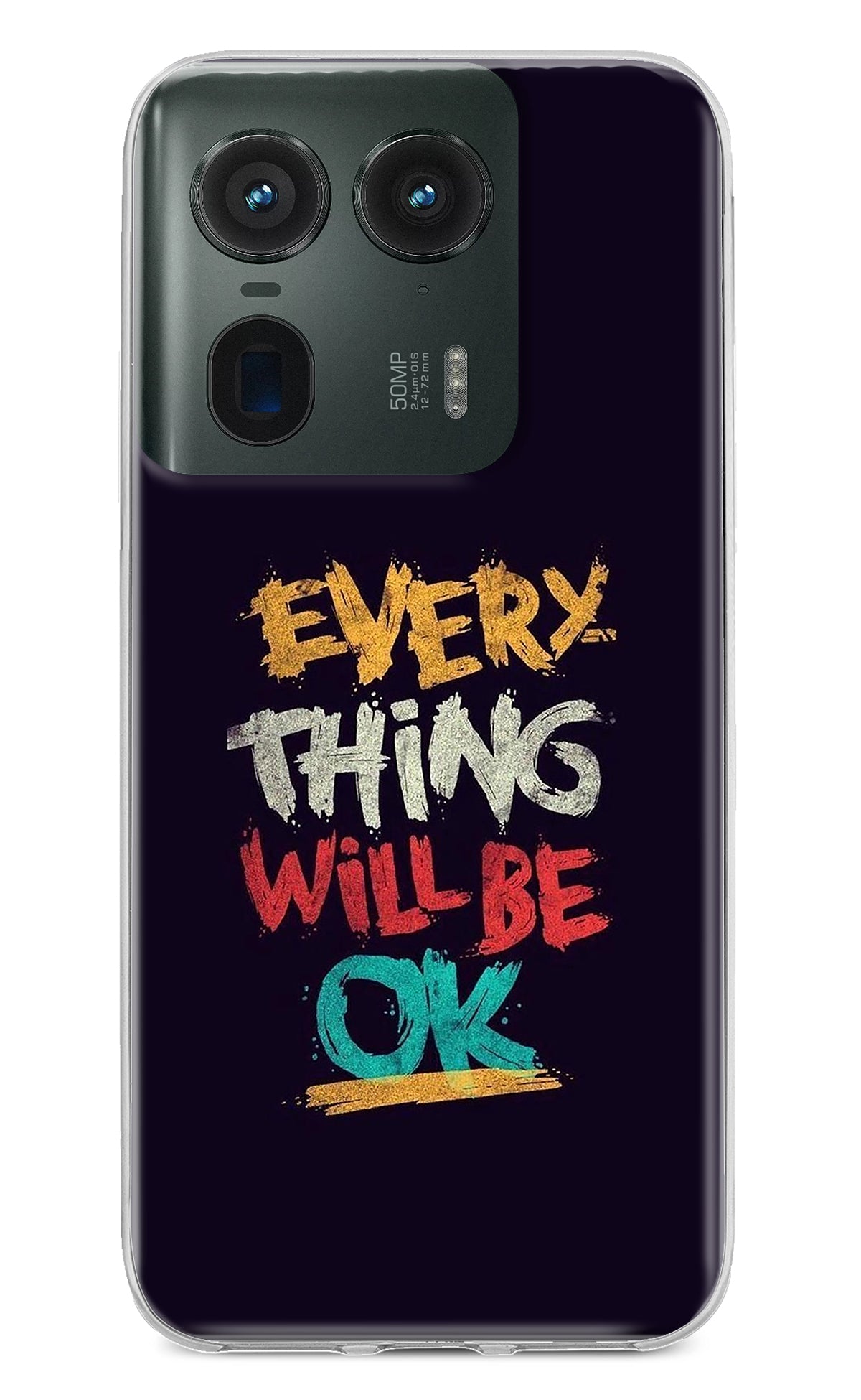 Everything Will Be Ok Moto Edge 50 Ultra 5G Back Cover