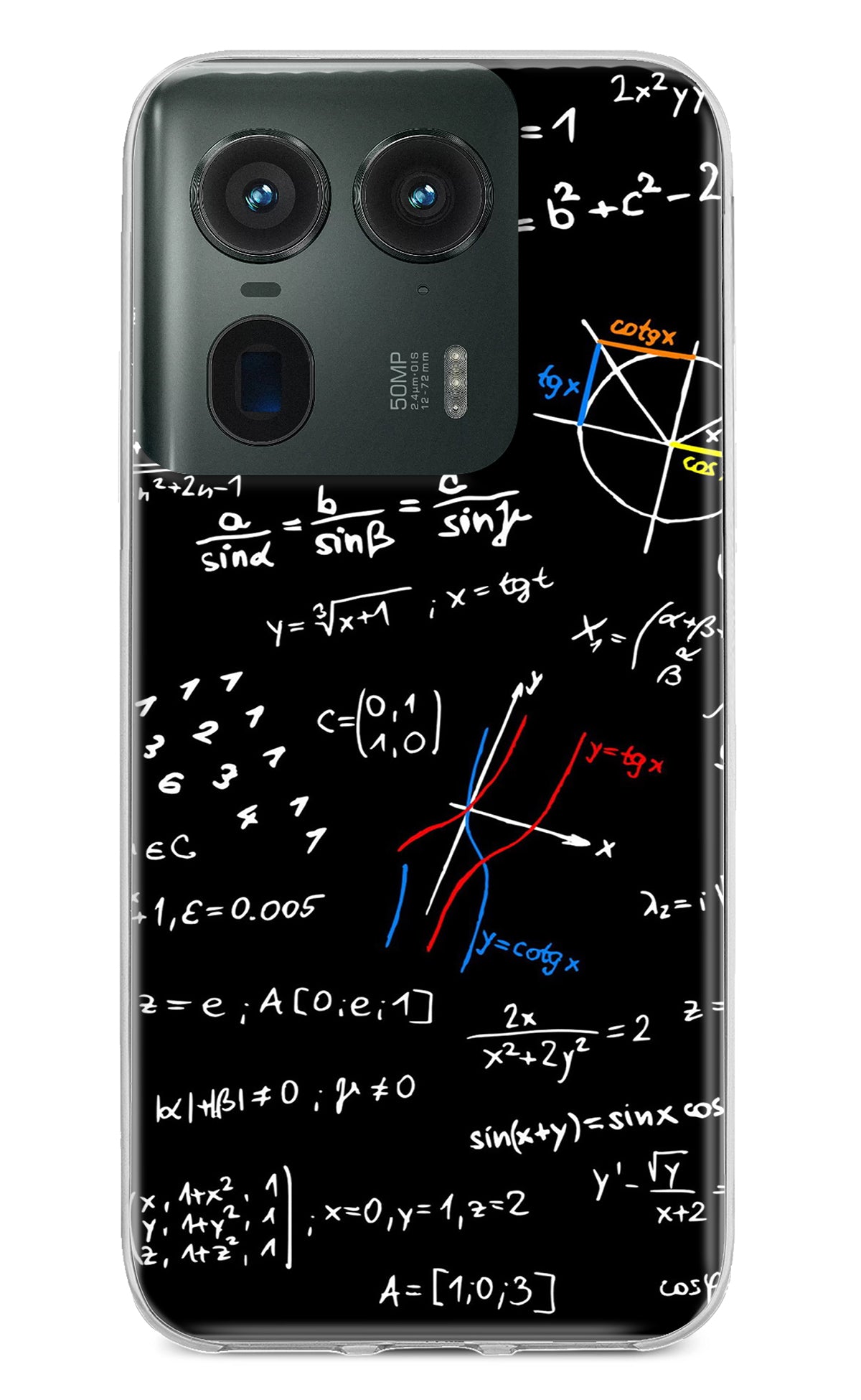 Mathematics Formula Moto Edge 50 Ultra 5G Back Cover