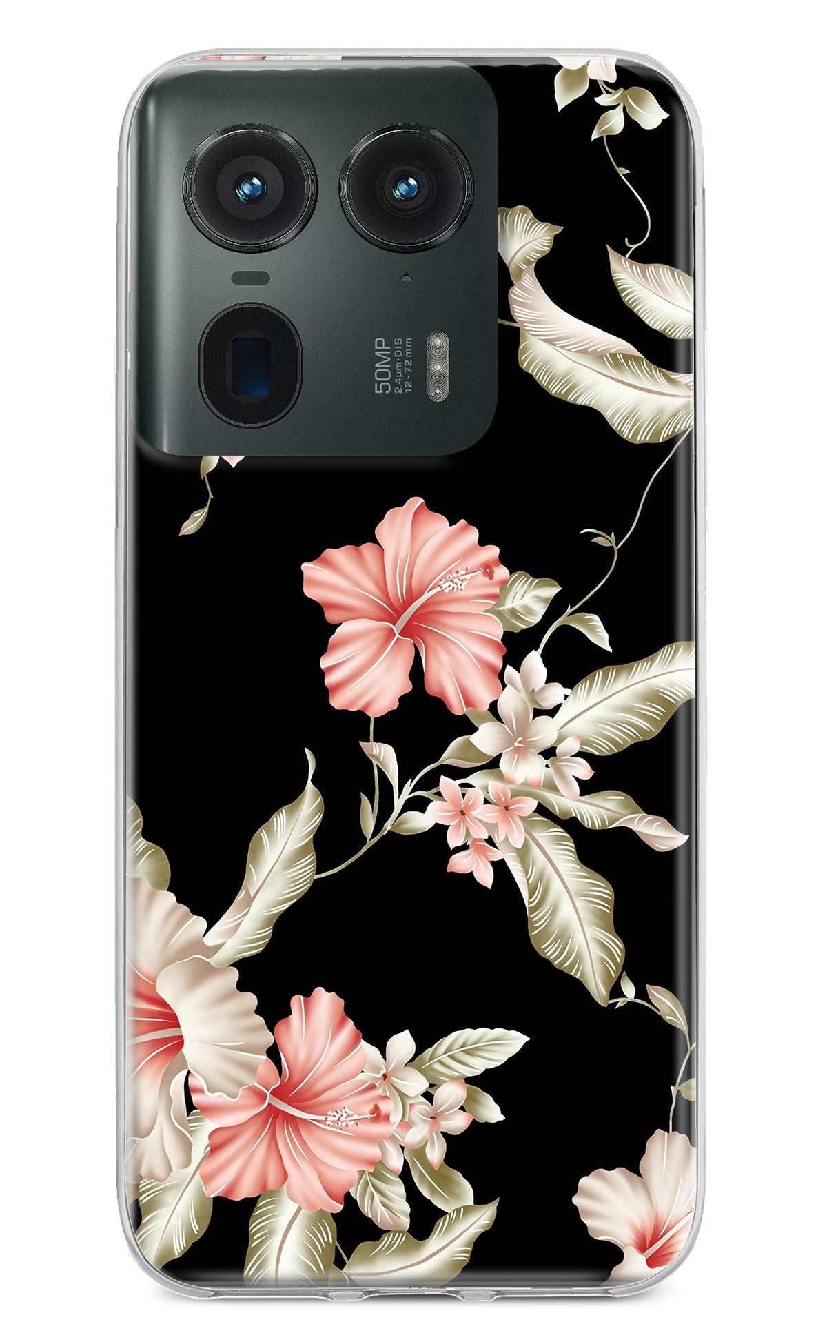 Flowers Moto Edge 50 Ultra 5G Back Cover