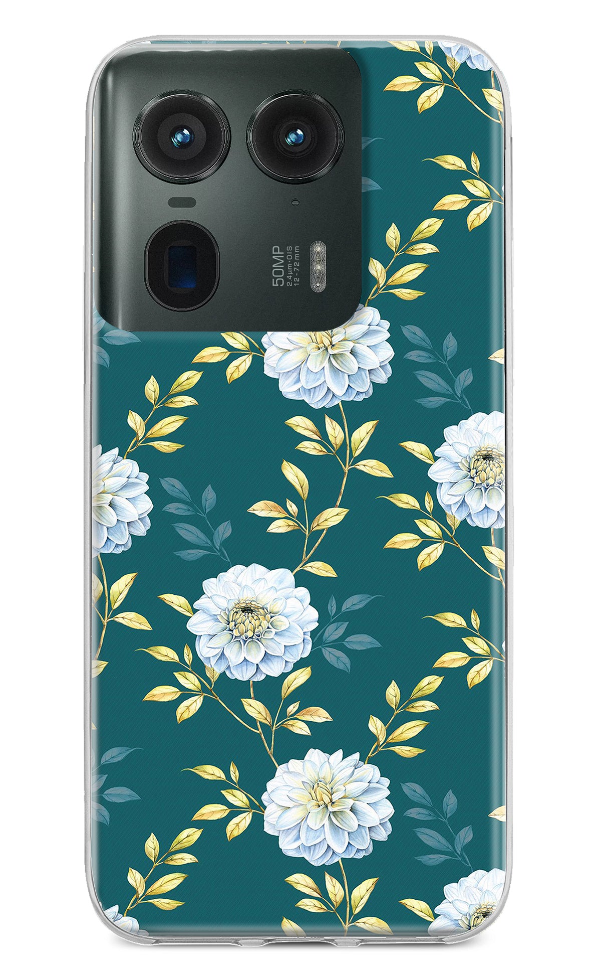 Flowers Moto Edge 50 Ultra 5G Back Cover