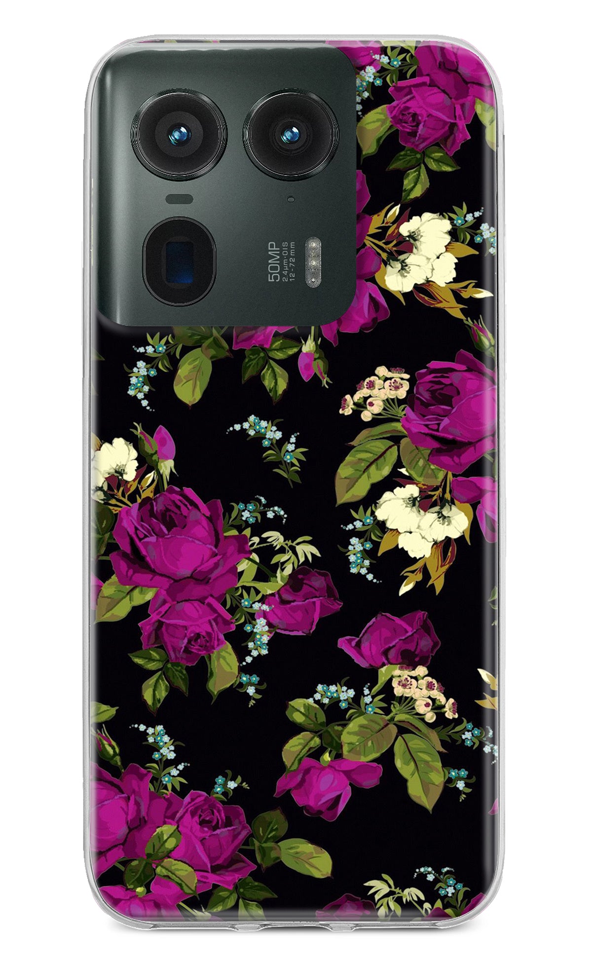 Flowers Moto Edge 50 Ultra 5G Back Cover