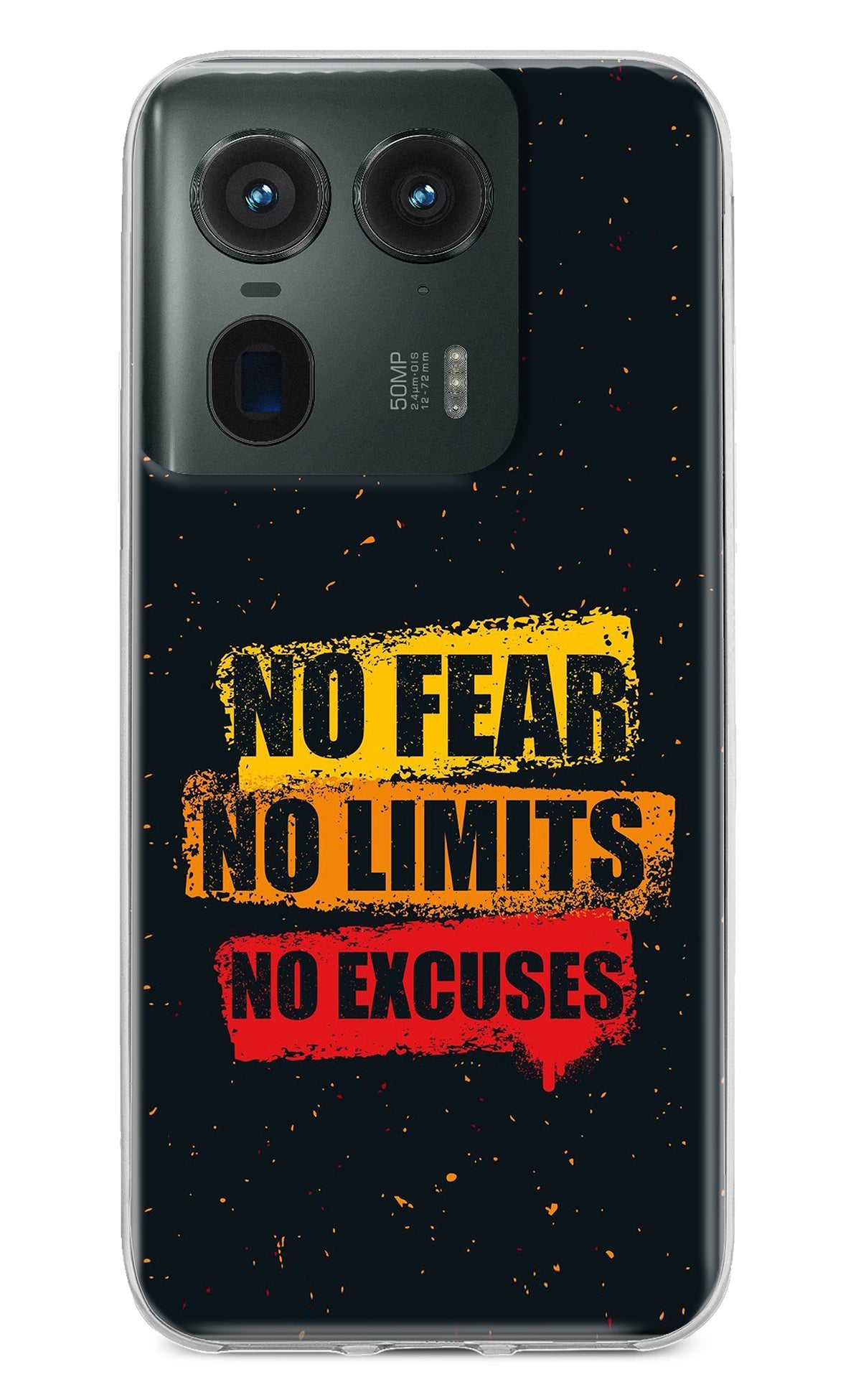 No Fear No Limits No Excuse Moto Edge 50 Ultra 5G Back Cover