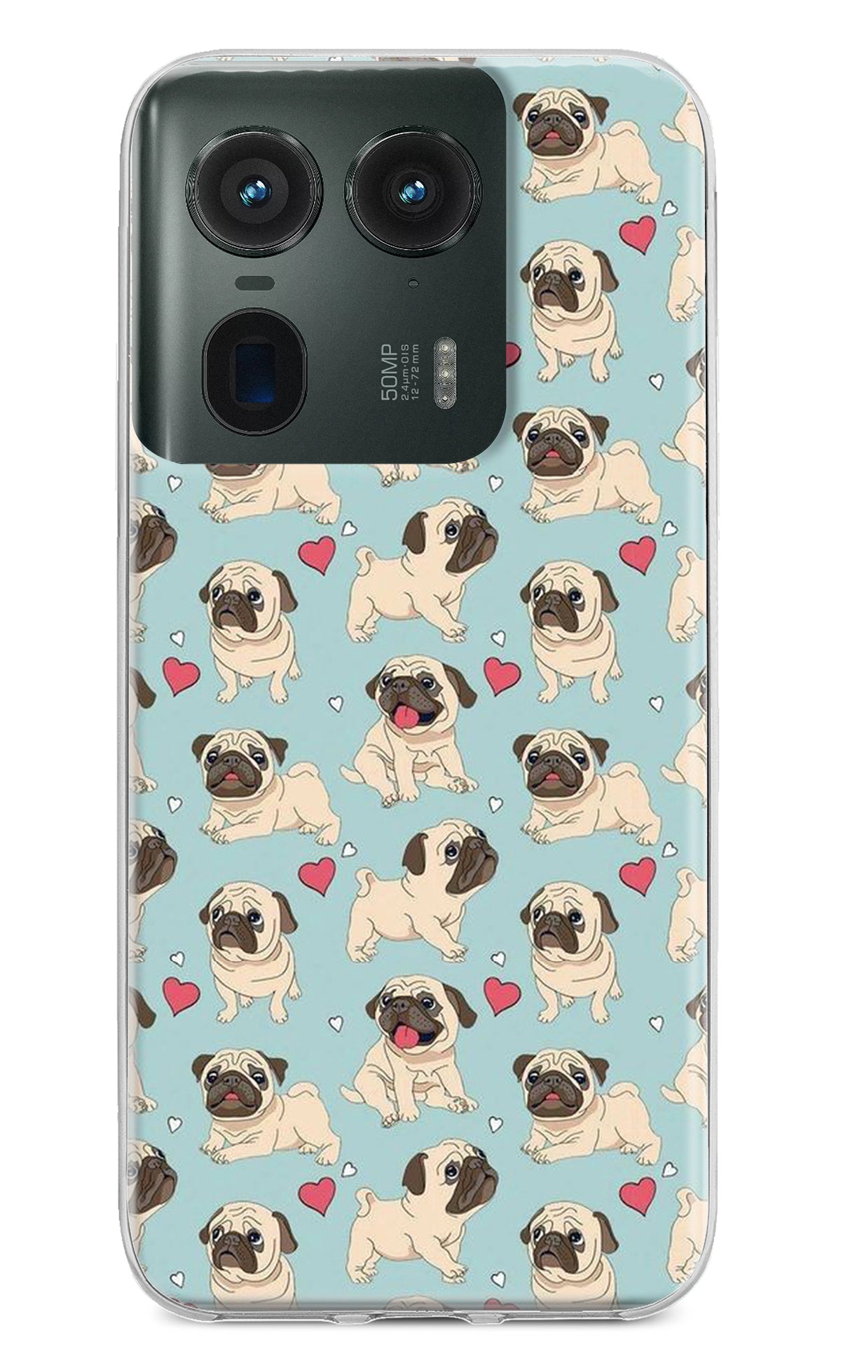 Pug Dog Moto Edge 50 Ultra 5G Back Cover