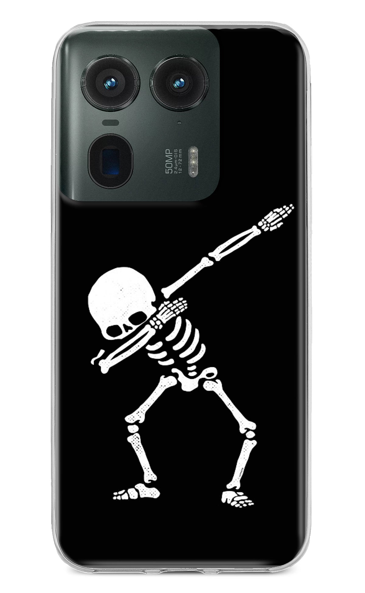 Dabbing Skeleton Art Moto Edge 50 Ultra 5G Back Cover