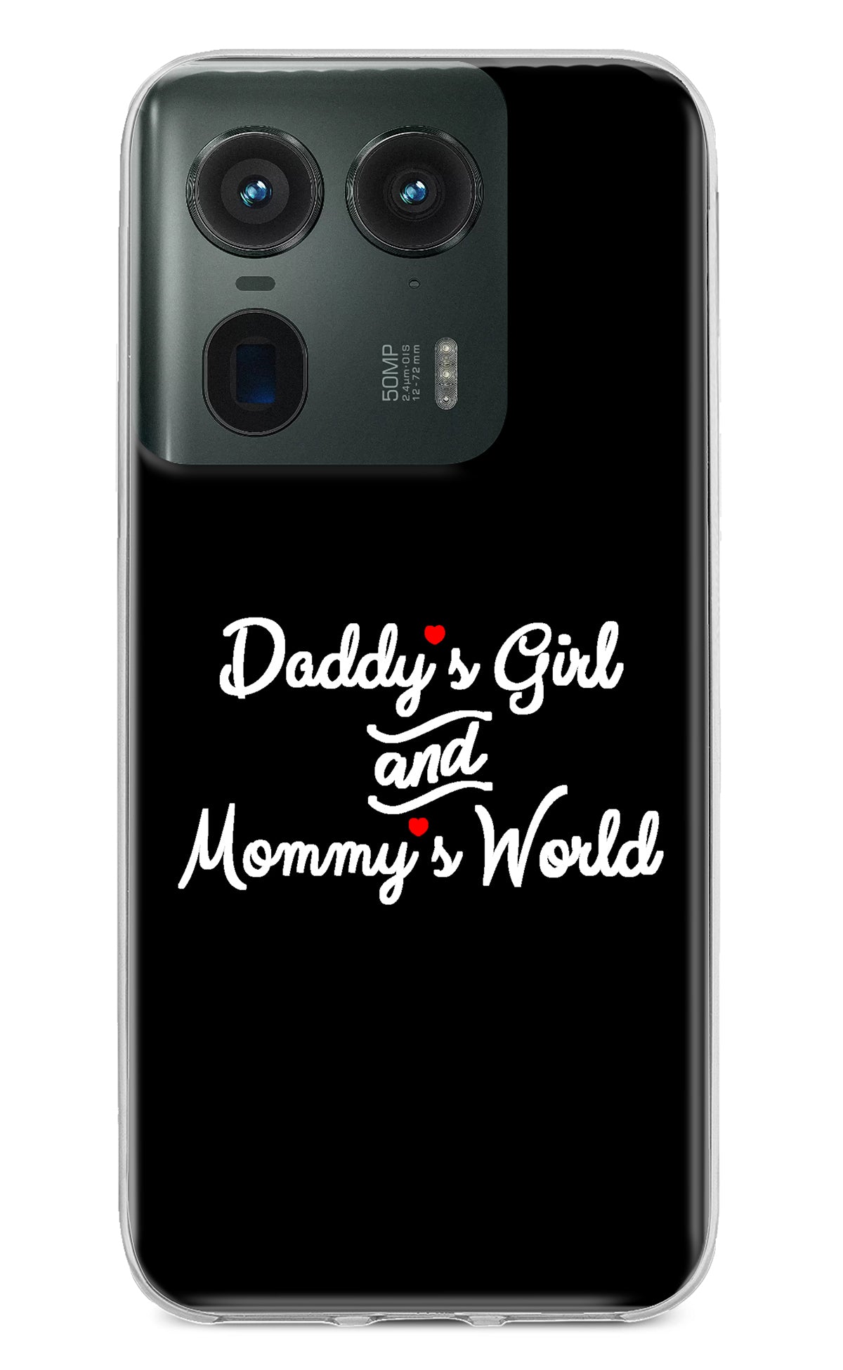 Daddy's Girl and Mommy's World Moto Edge 50 Ultra 5G Back Cover