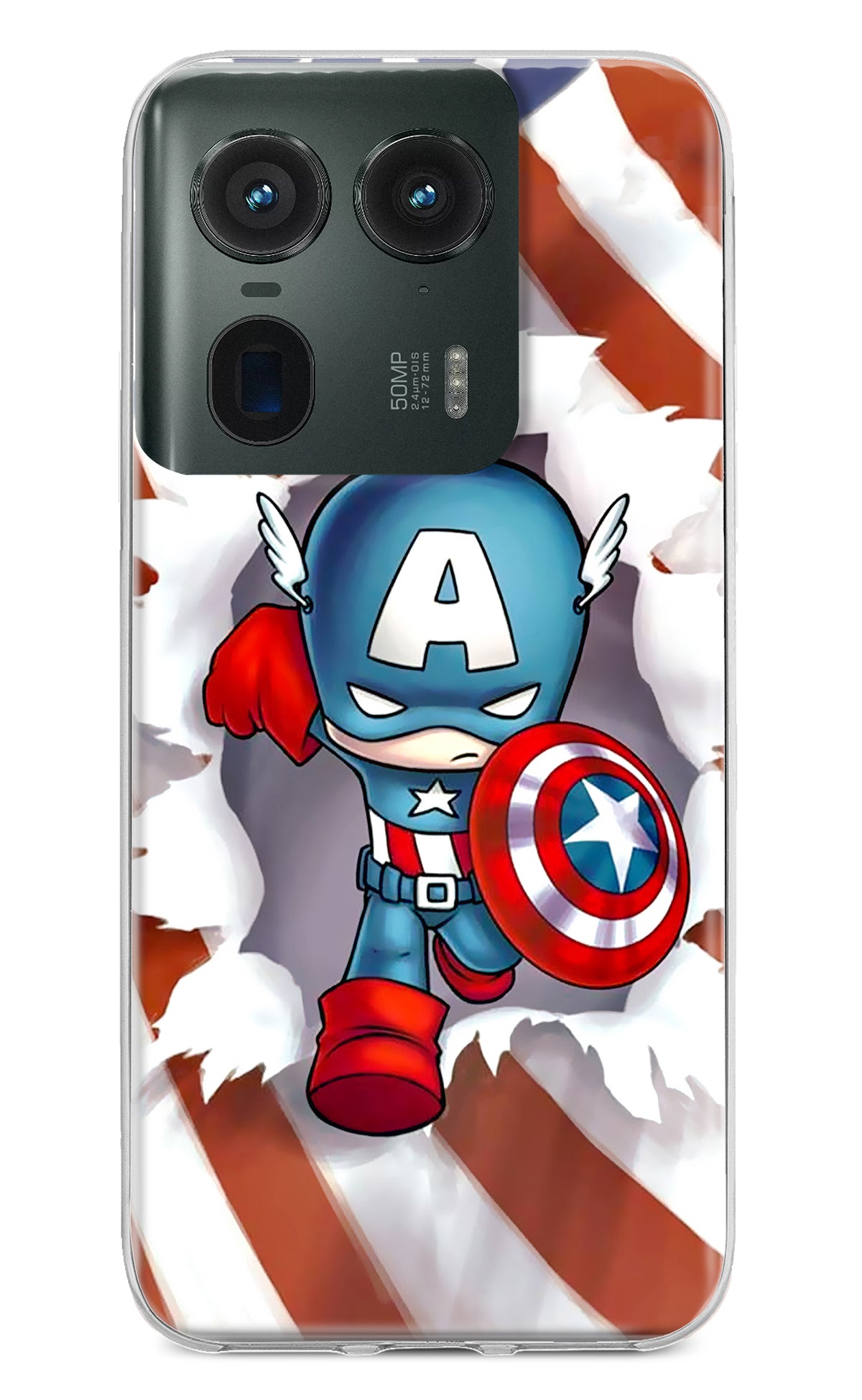 Captain America Moto Edge 50 Ultra 5G Back Cover