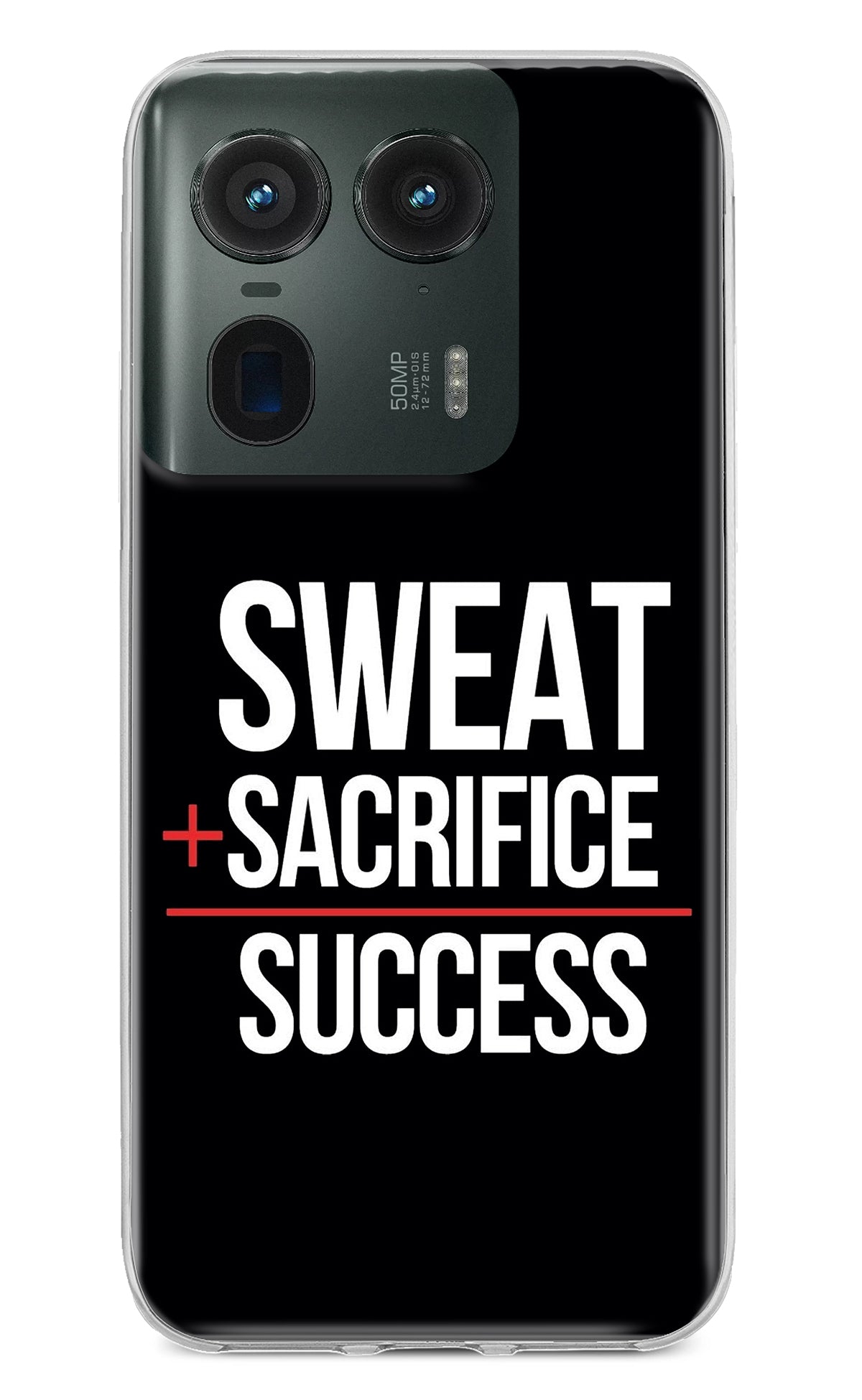 Sweat Sacrifice Success Moto Edge 50 Ultra 5G Back Cover