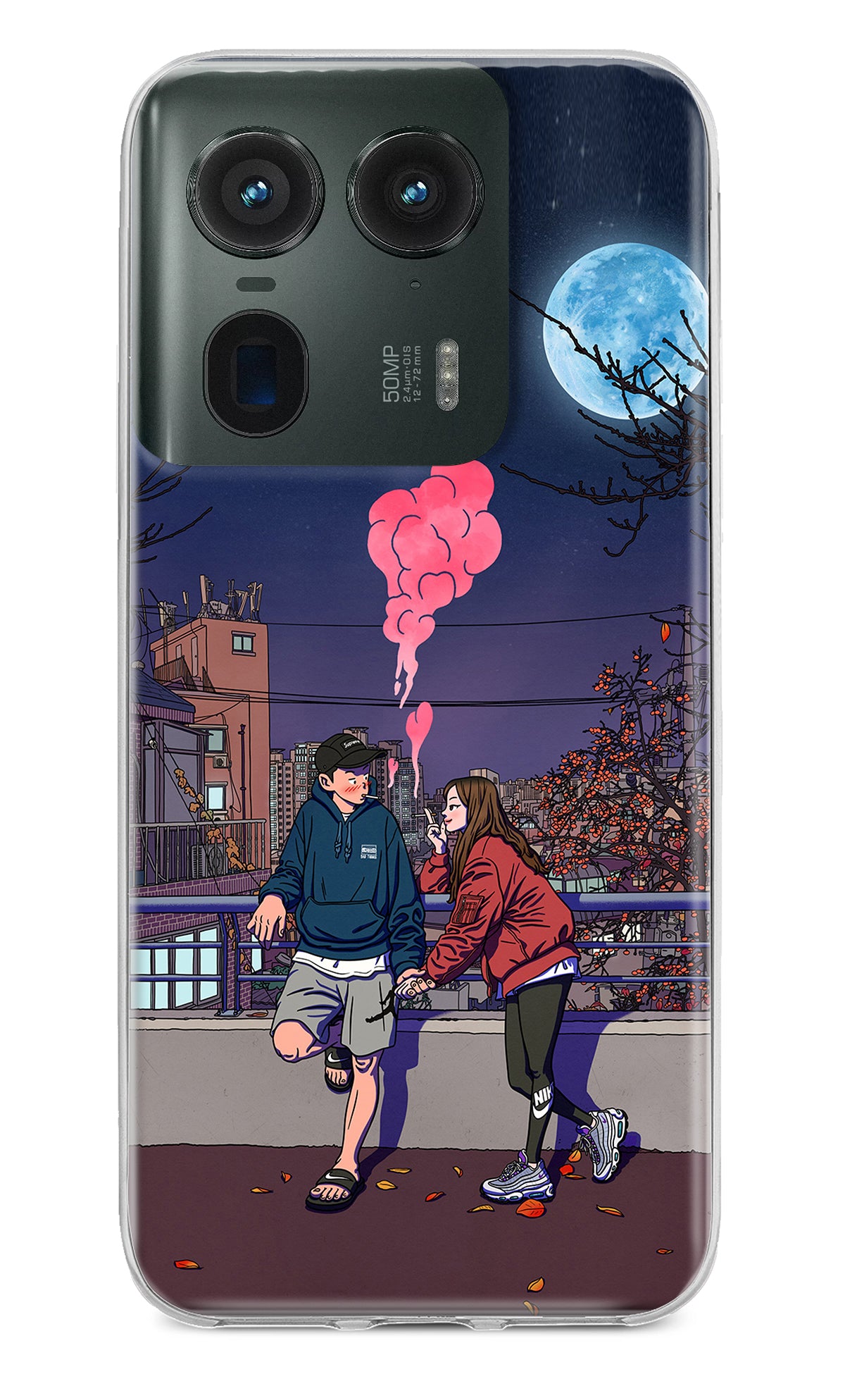 Chilling Couple Moto Edge 50 Ultra 5G Back Cover