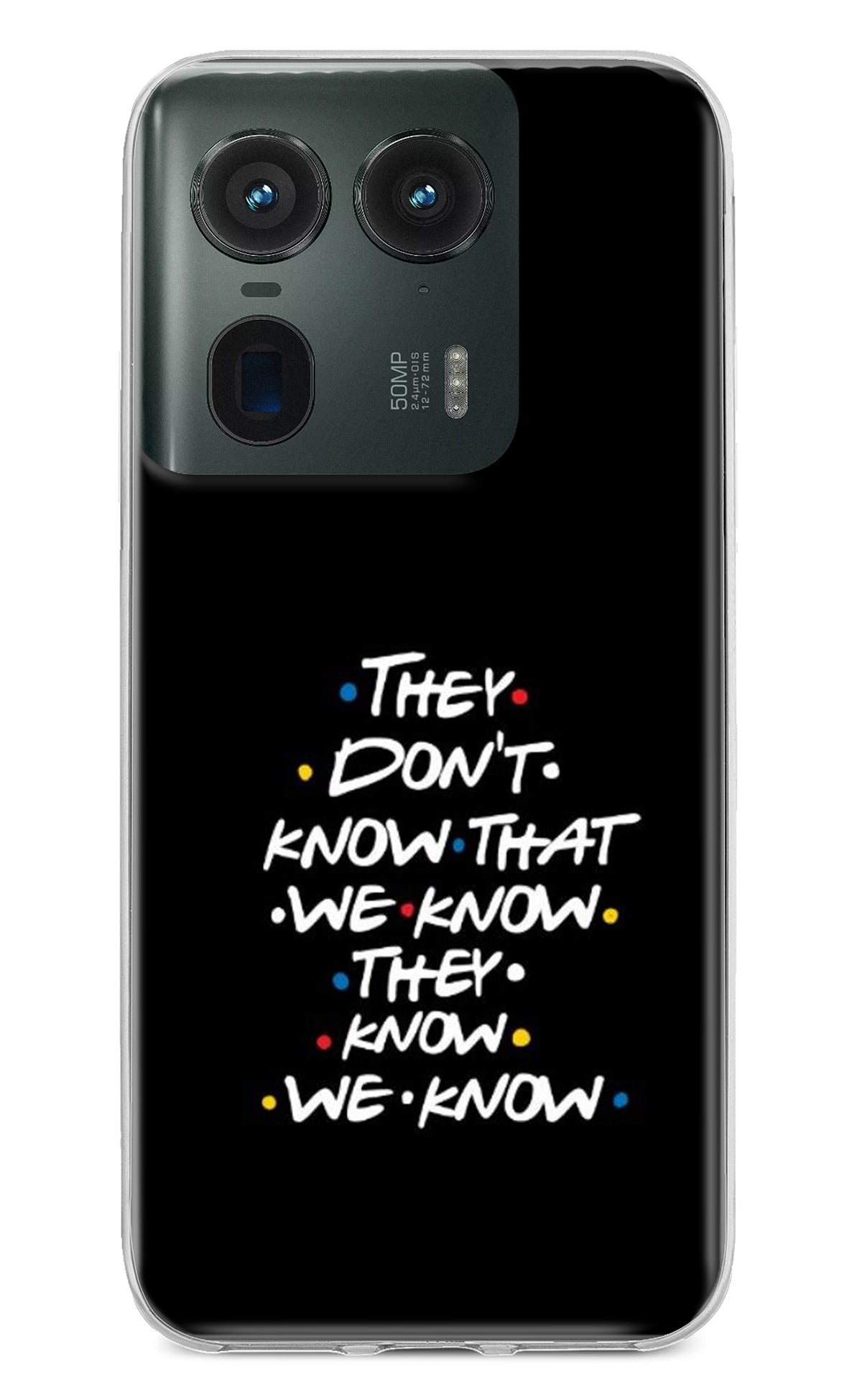 FRIENDS Dialogue Moto Edge 50 Ultra 5G Back Cover