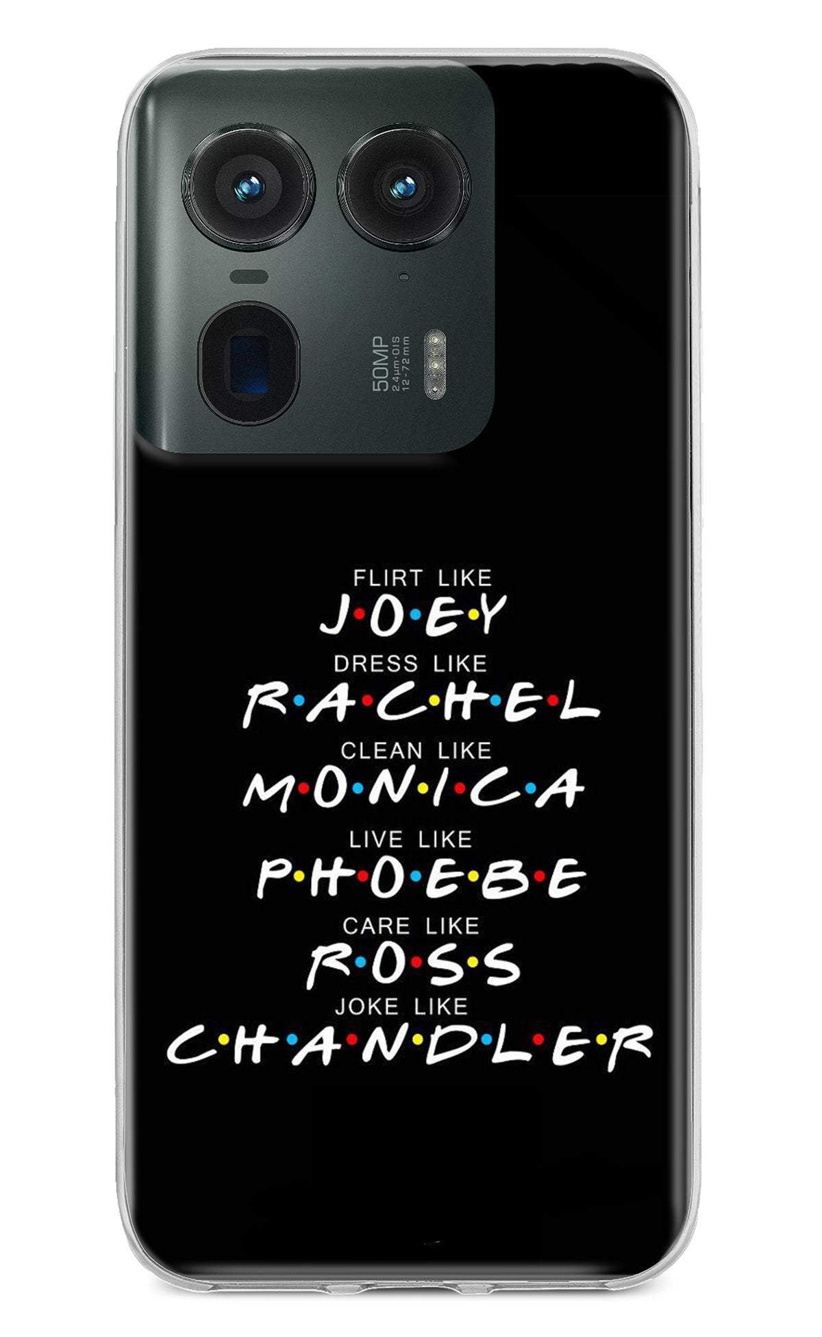 FRIENDS Character Moto Edge 50 Ultra 5G Back Cover