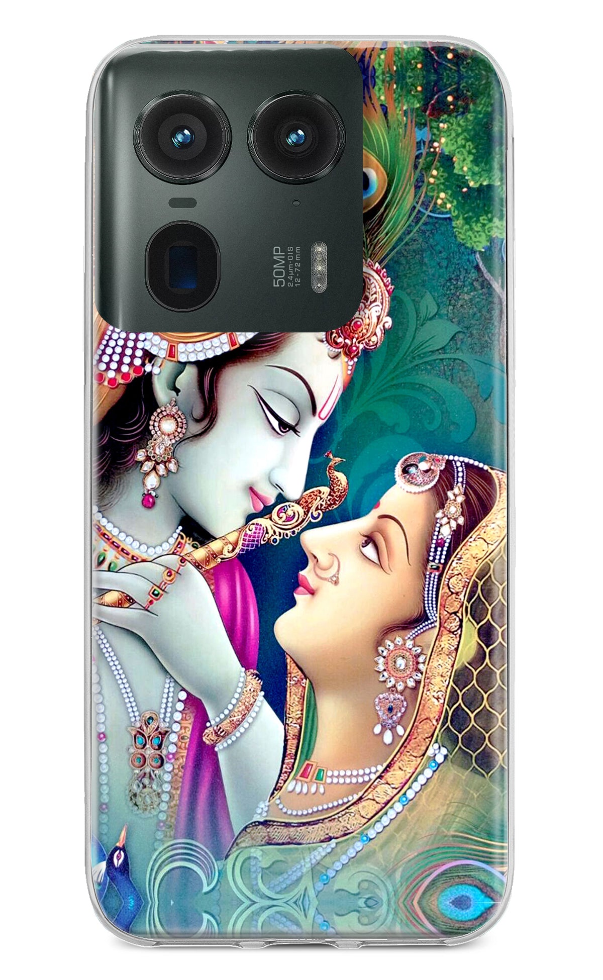 Lord Radha Krishna Moto Edge 50 Ultra 5G Back Cover