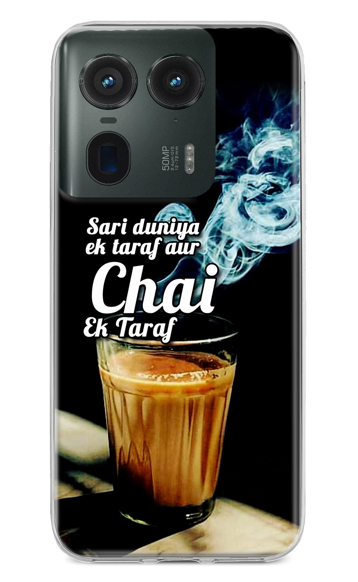 Chai Ek Taraf Quote Moto Edge 50 Ultra 5G Back Cover