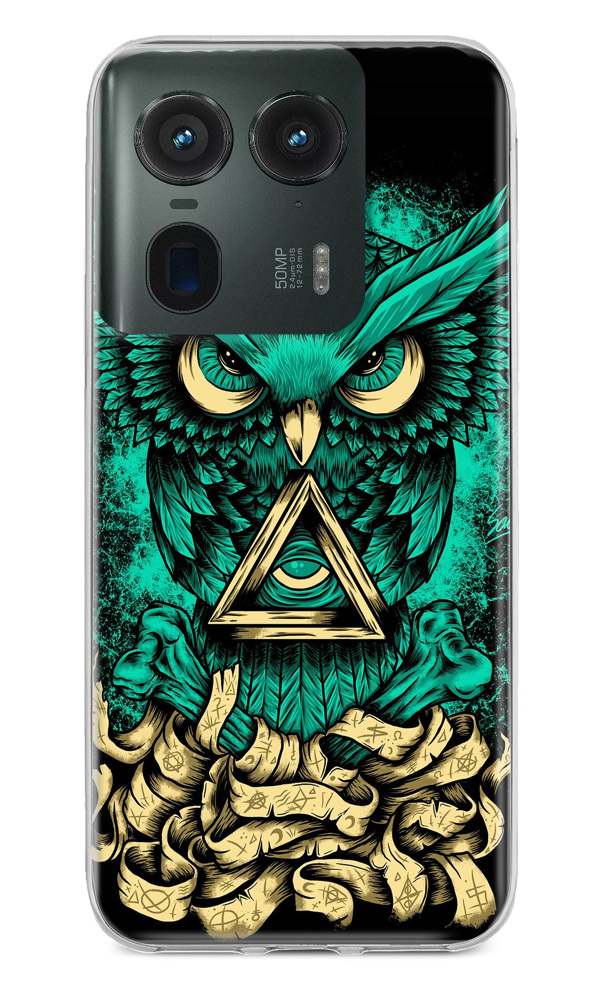 Green Owl Moto Edge 50 Ultra 5G Back Cover