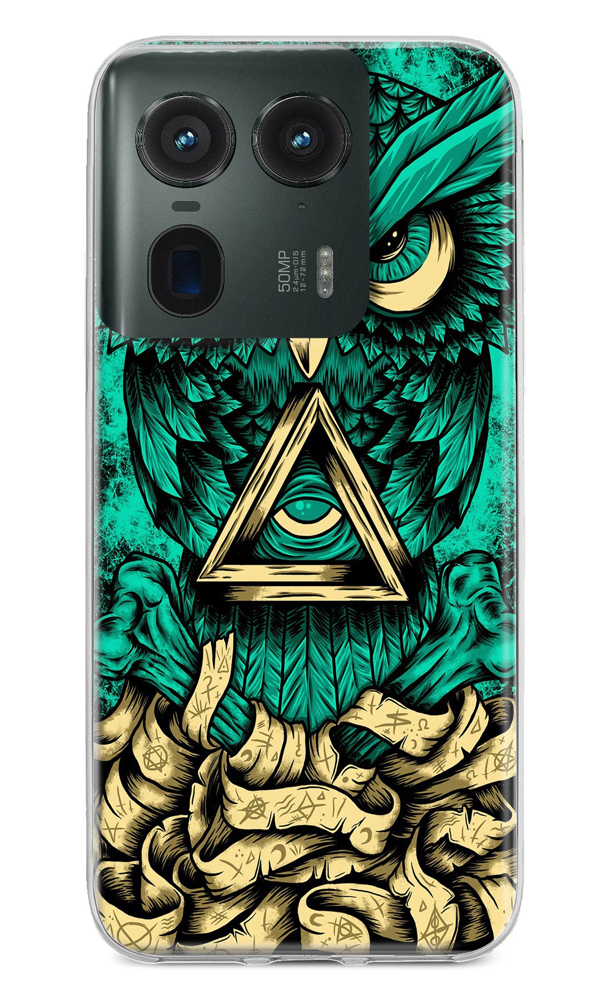 Green Owl Moto Edge 50 Ultra 5G Back Cover