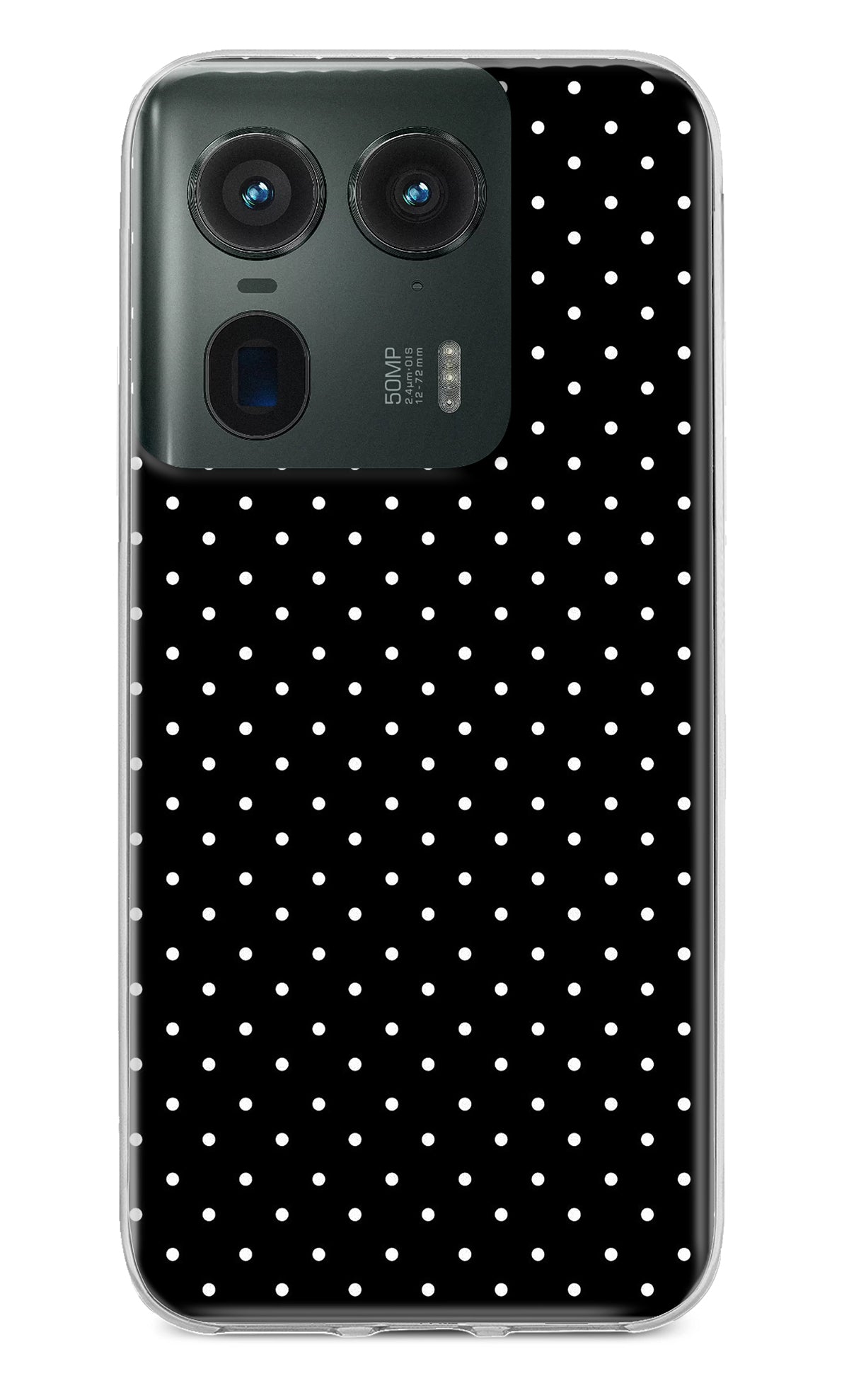 White Dots Moto Edge 50 Ultra 5G Back Cover